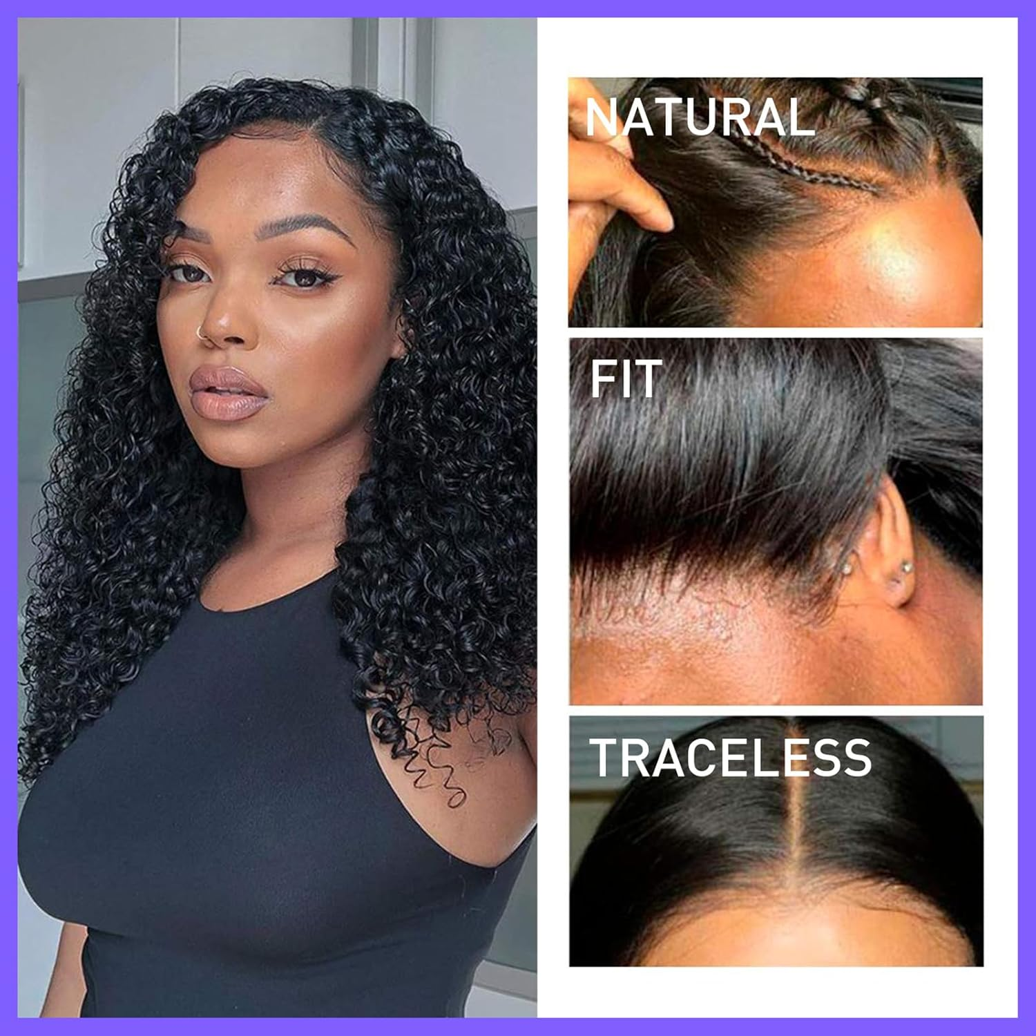 Wig Spray, Pack of 2 Hair Bond Wig Lace Melting Spray Personal Styling Aid for Dry, Frizzy, Natural, Curly Hair, Natural Curly Extension Use Frizzy Styles Naturally image number 6