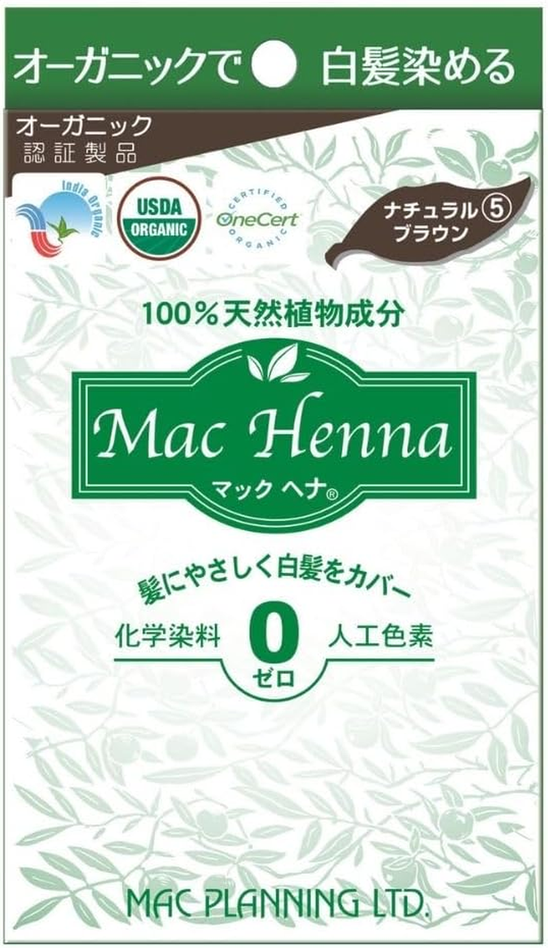 Mac Planning Mchenna Natural Orange Dye for Gray Hair, 3.5 Oz (100 G) X 1