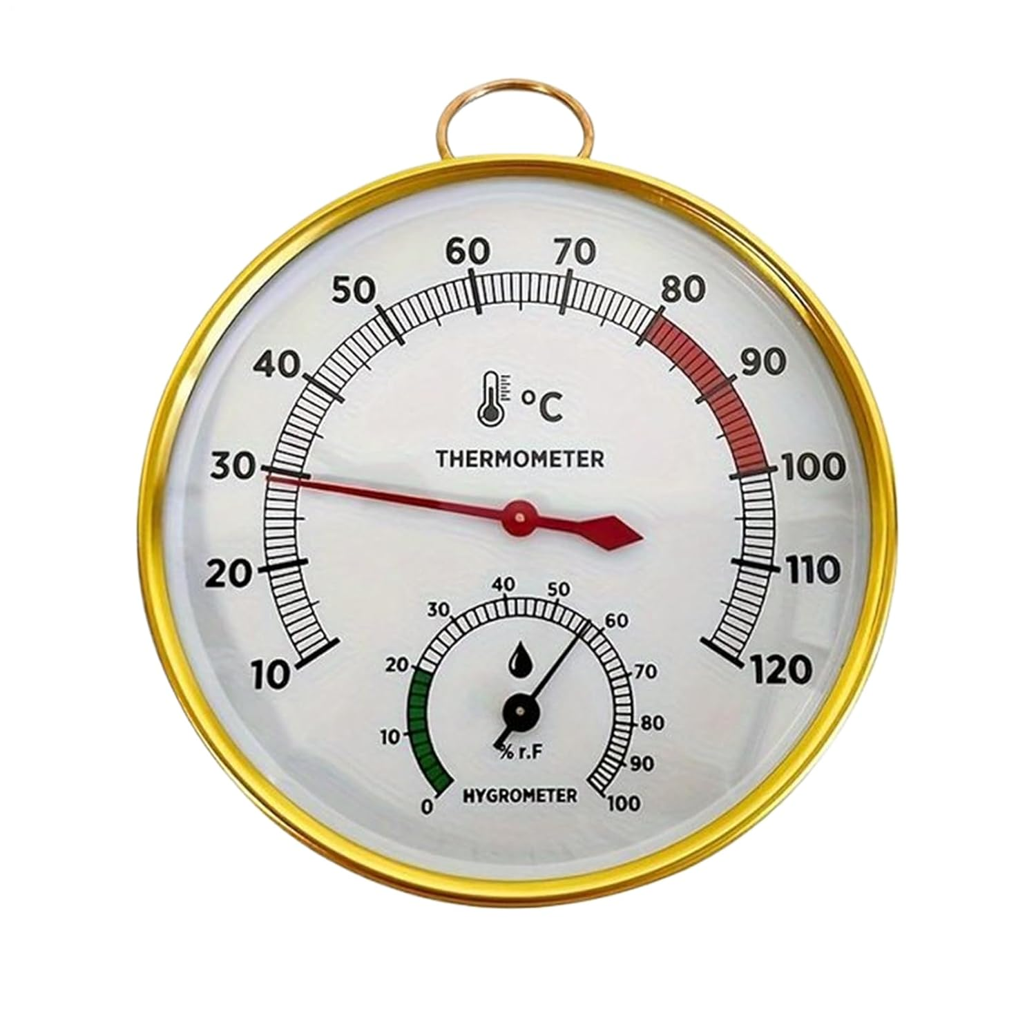 Sauna Temperature Gauge - Sauna Thermometer | Temperature Humidity Monitor, Longlasting Accurate Heat Gauge, Portable Hydrothermograph for Indoor Home Bathroom Shower Swimming Pool Steam image number 5
