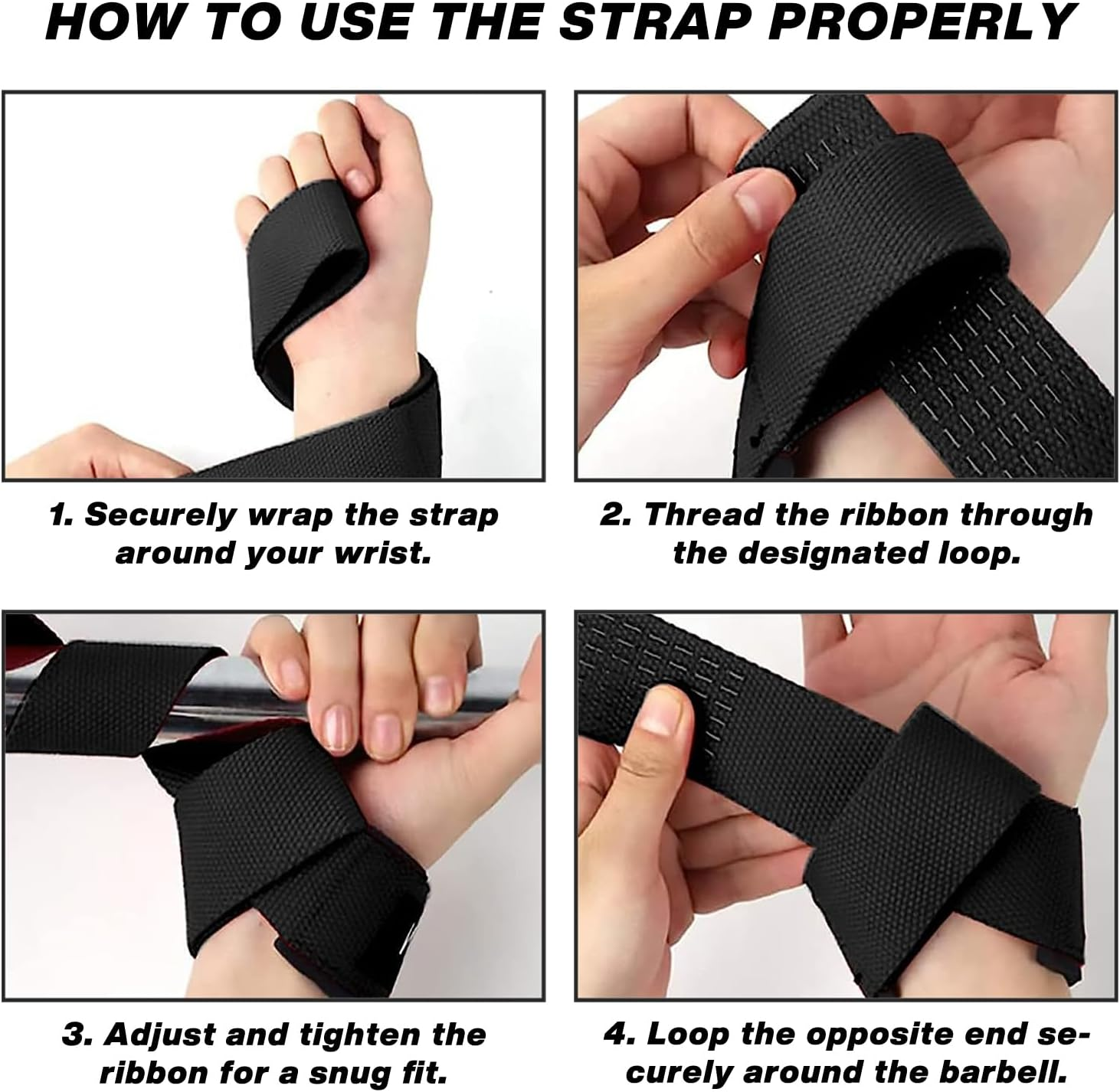 METEOR Weightlifting Straps for Grip and Stability, 60Cm Cotton Blelnd Wrist Straps, Lifting Straps, Weight Straps with Soft Padding for Deadlifts, Powerlifting, and Gym Workouts - Mint-1 Pair image number 3