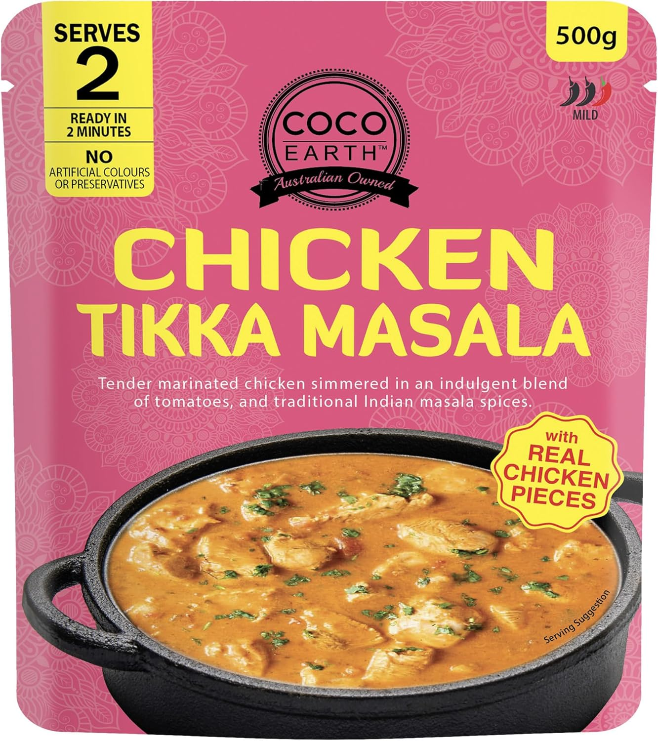 Coco Earth Chicken Tikka Masala Curry 500G image number 1