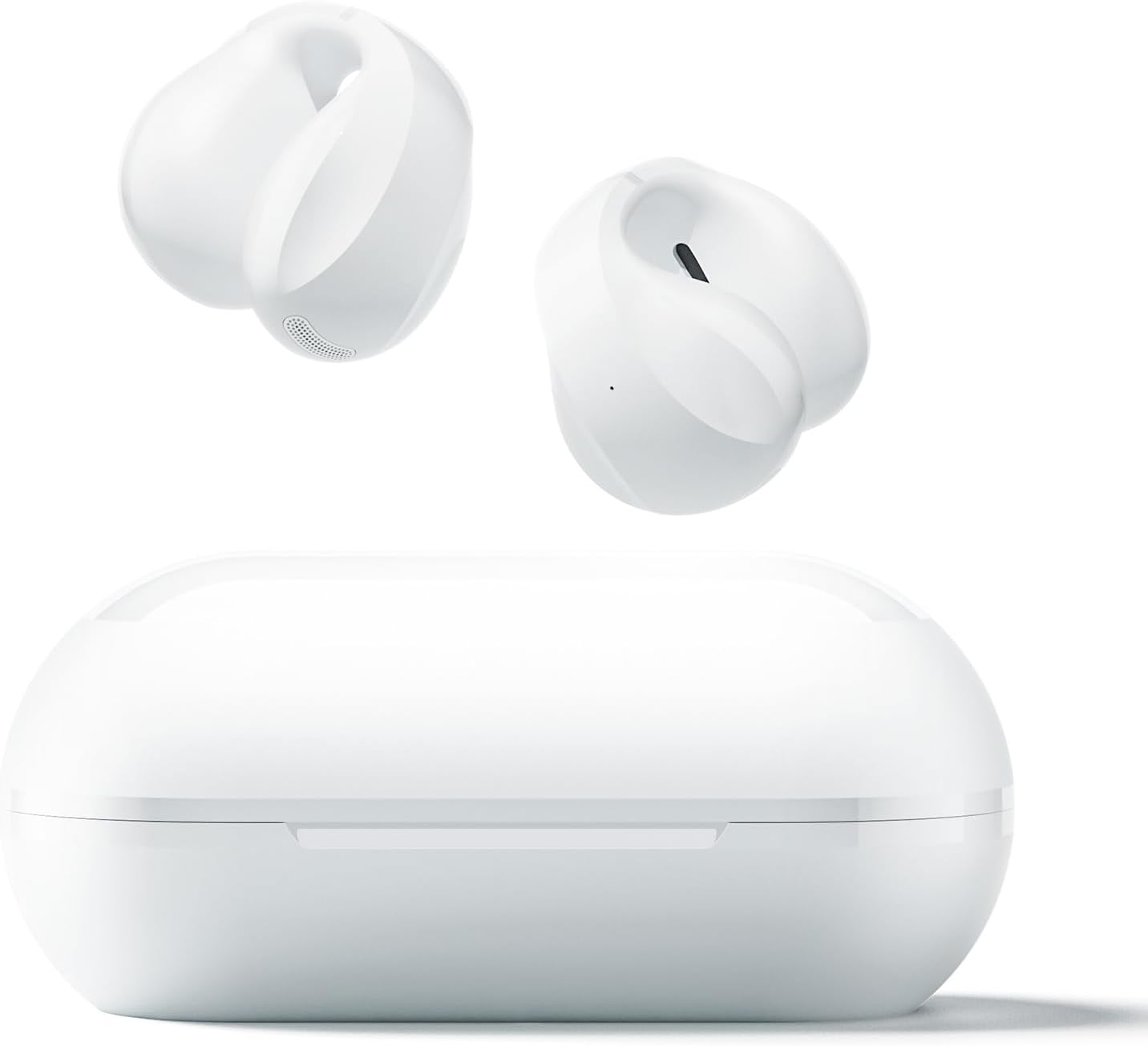 TONEMAC Q3C Wireless Headphones,Bluetooth 5.3 Clip Ear Earbuds in Ear,13Mm Drivers Wireless Ear Buds,34H Deep Bass Stereo Bluetooth Earphones Built in ENC Mic,Usb-C,Led Display image number 4