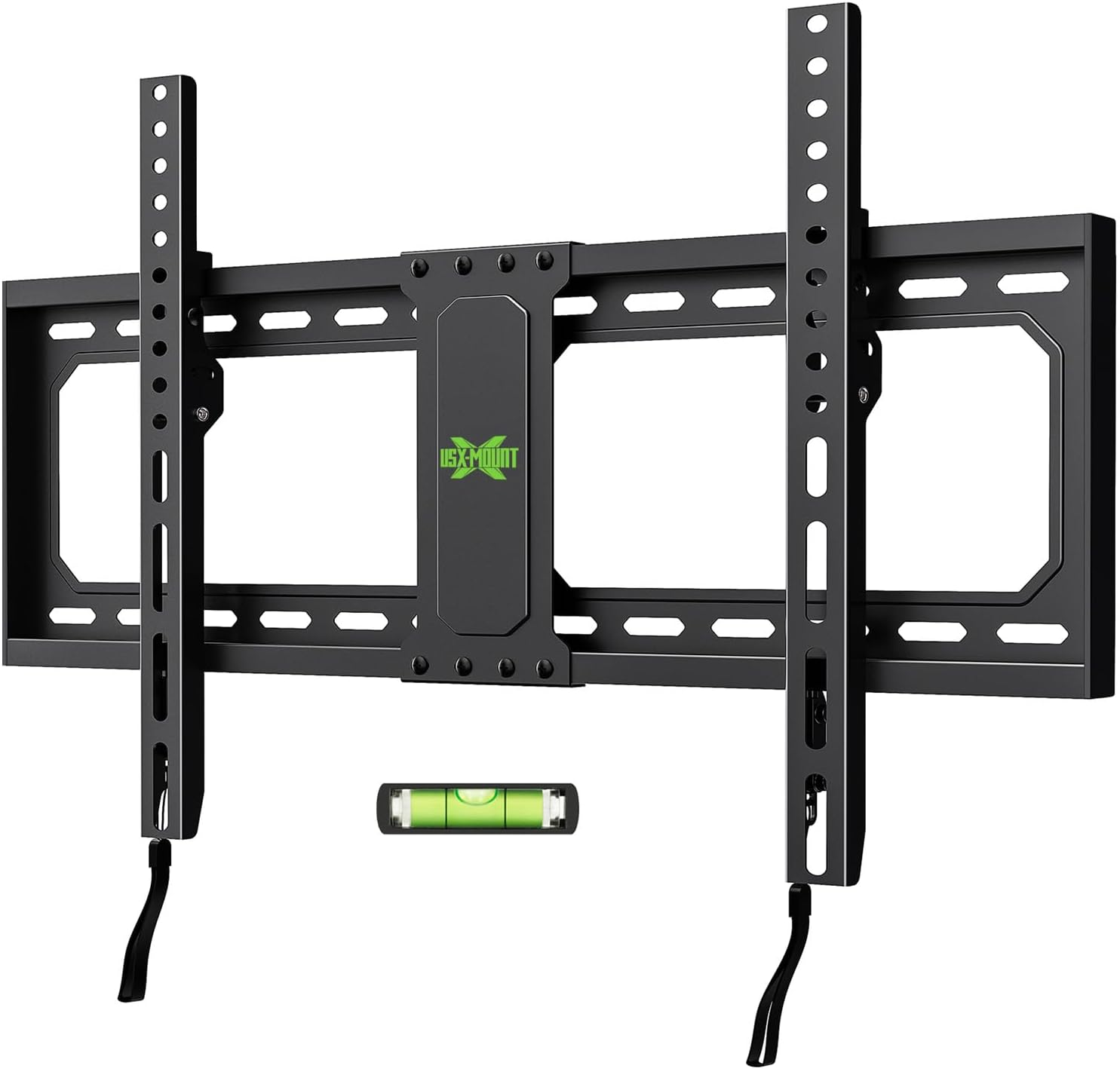 USX MOUNT Fixed TV Wall Mount for 37-82 Inch Tvs up to 132 Lbs, Low Profile TV Wall Bracket Fit Wood Studs 16", 18", 24", TV Mount with Max VESA 600X400Mm, Quick Locked and Release, XFL090