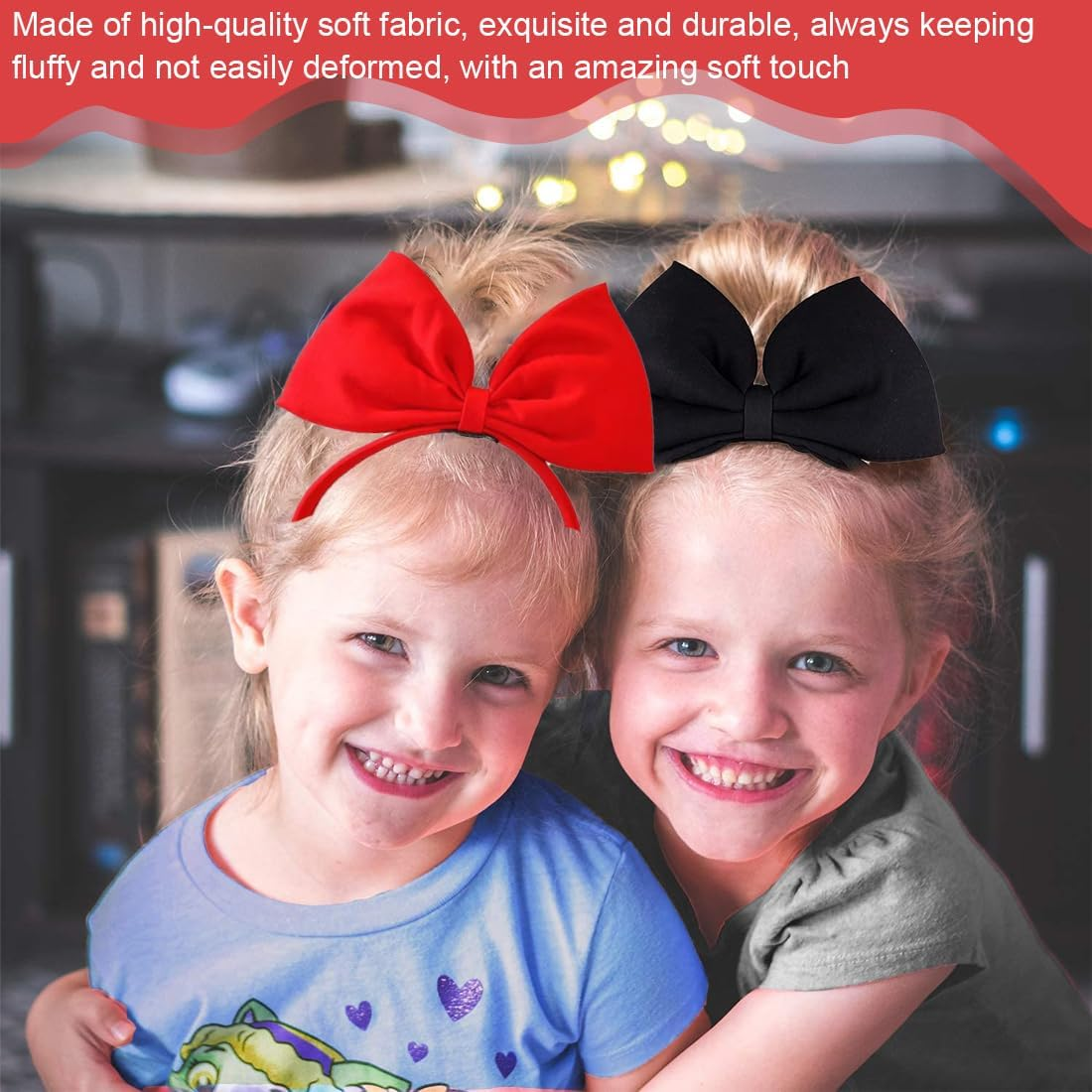 Bow Headband, Big Bow Hair Bands, Fashion Stretch Headpiece, Bow Headband Headpiece for Women and Girls, for Women and Women, Cute Hair Accessories image number 3