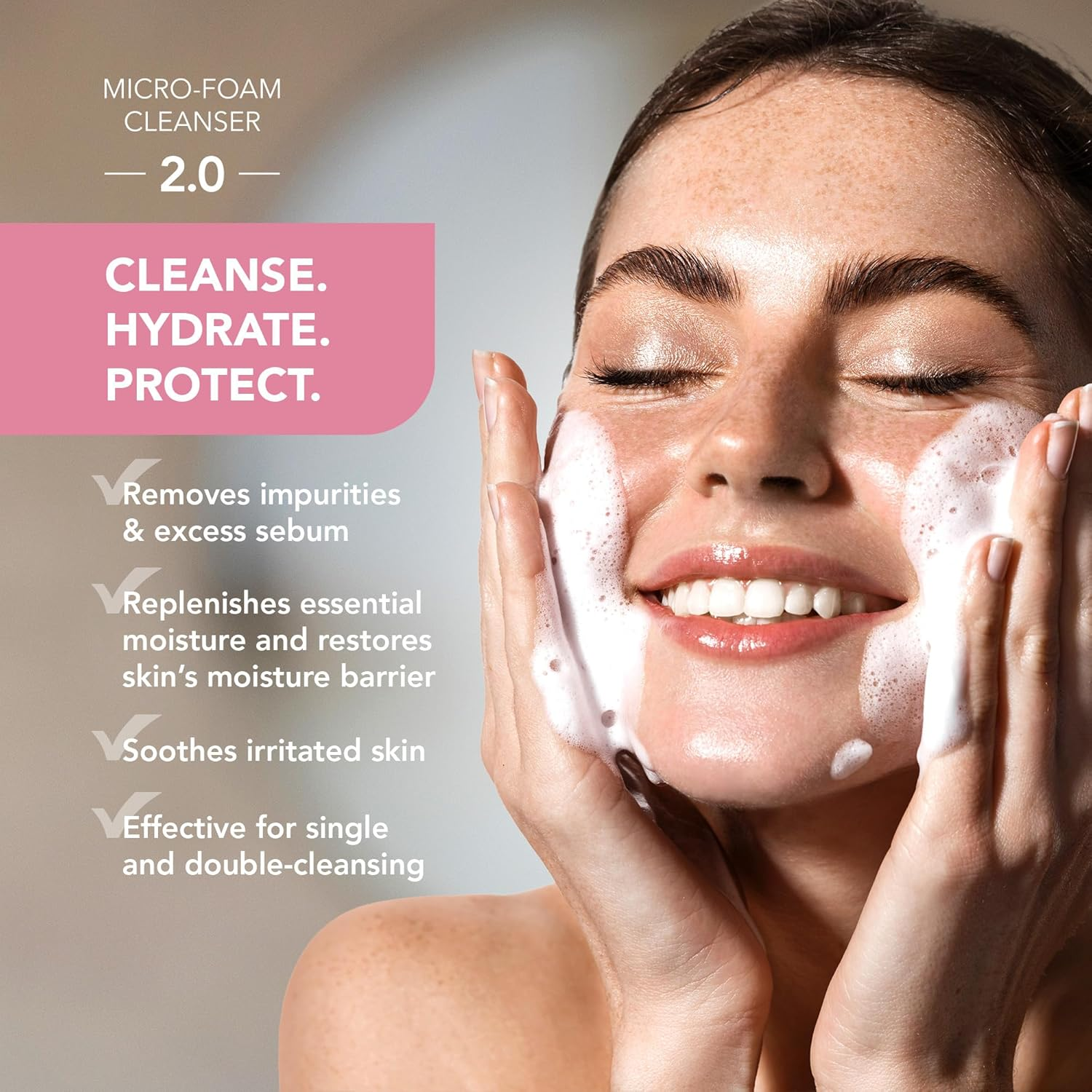 FOREO Blackheads Suck KIWI Bundle - Whitehead & Black Head Remover for Face + LUNA Micro-Foam Cleanser 2.0, 100 Ml - Vacuum Skin Care Tools - Blackhead Extractor for Face & Nose - No Pore Strips image number 6