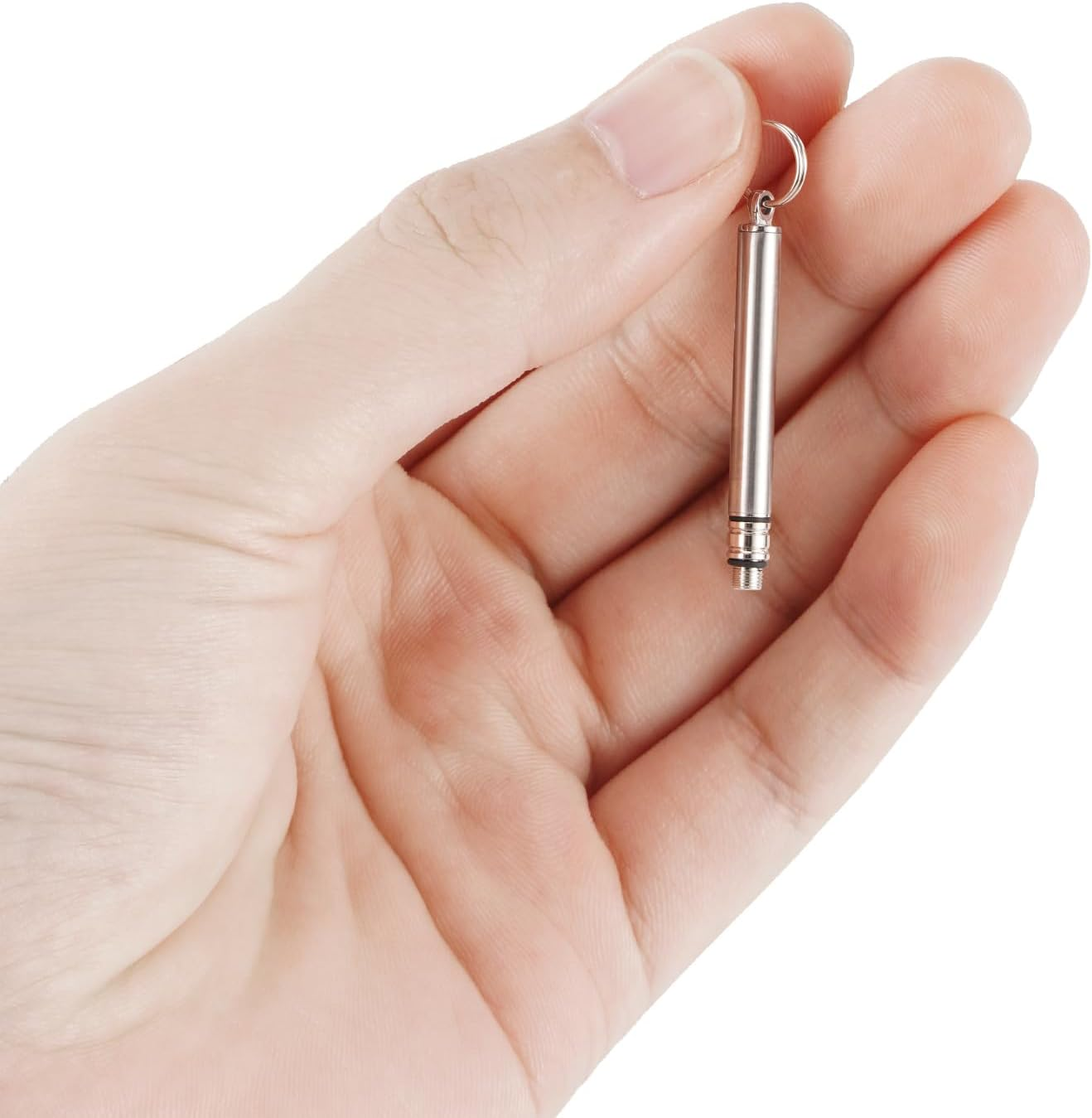 Qlfecle Portable Mini Titanium Toothpicks Holder, 2 Pieces Stainless Steel Metal Toothpicks Reusable Toothpick for Home Outdoor image number 5