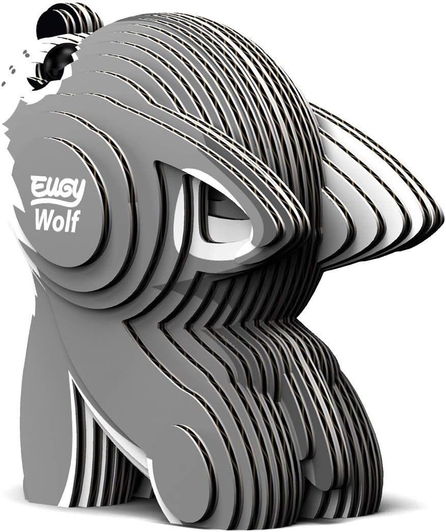 EUGY 040 Wolf 3D Puzzle - 24 Piece Eco-Friendly Educational Toy Puzzle for Boys, Girls & Kids Ages 6+ image number 1