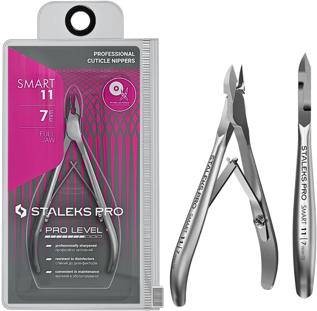 STALEKS PRO by Natury Nails Professional Cuticle Nippers 7 Mm Cuticle Cutter Stainless Steel Recommended for Beginners Smart 11-7 image number 3