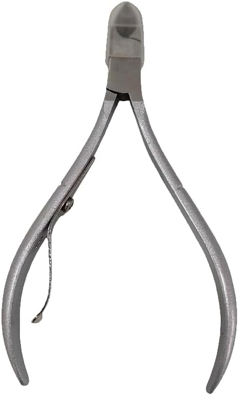 Stainless Steel Cuticle Nippers Professional Nail Clippers Cuticle Scissors Dead Skin Remover Blue - Black With Handle image number 6