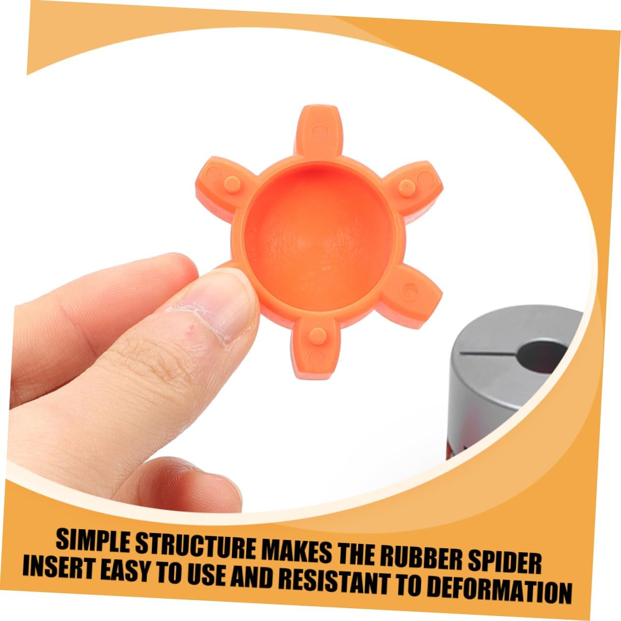 Plum Blossom Coupling Gasket Rubber Spider Insert Flexible Jaw Coupling Connector Shock Absorbing Pad Machine Fitting image number 3