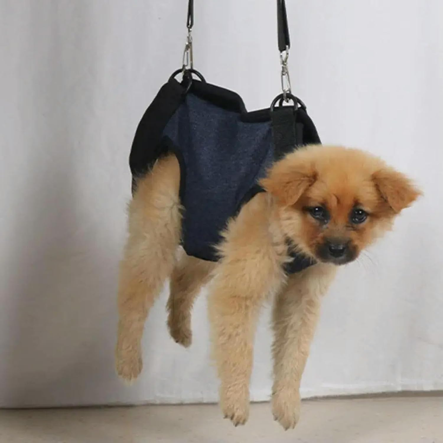 UOSIA Small Dog Carry Sling Dog Lift Harness Adjustable Breathable Puppy Support Harness with D-Ring Full Body Pet Assist Belt Easy to Use after Surgery image number 4