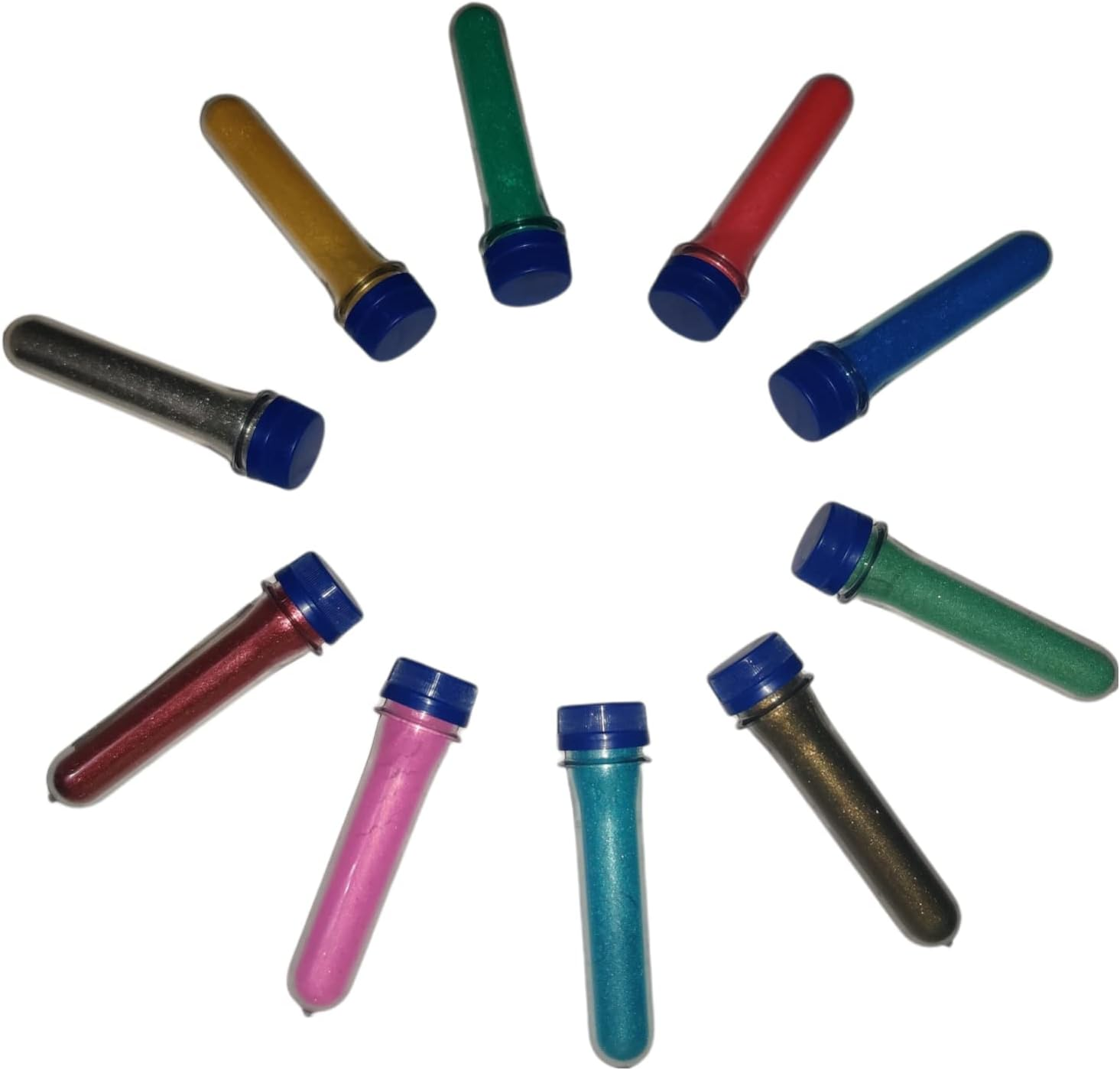 KEDIA Mica Combo of 10 Colors Pearl Powder Pigment | Each Pack of 10 Grams | for Making Cosmetic |Make up | Candle Making | Soap Making, Nail Art | Resin Jewelry; Epoxy, Resin, Plastidip (10 Colors) image number 1