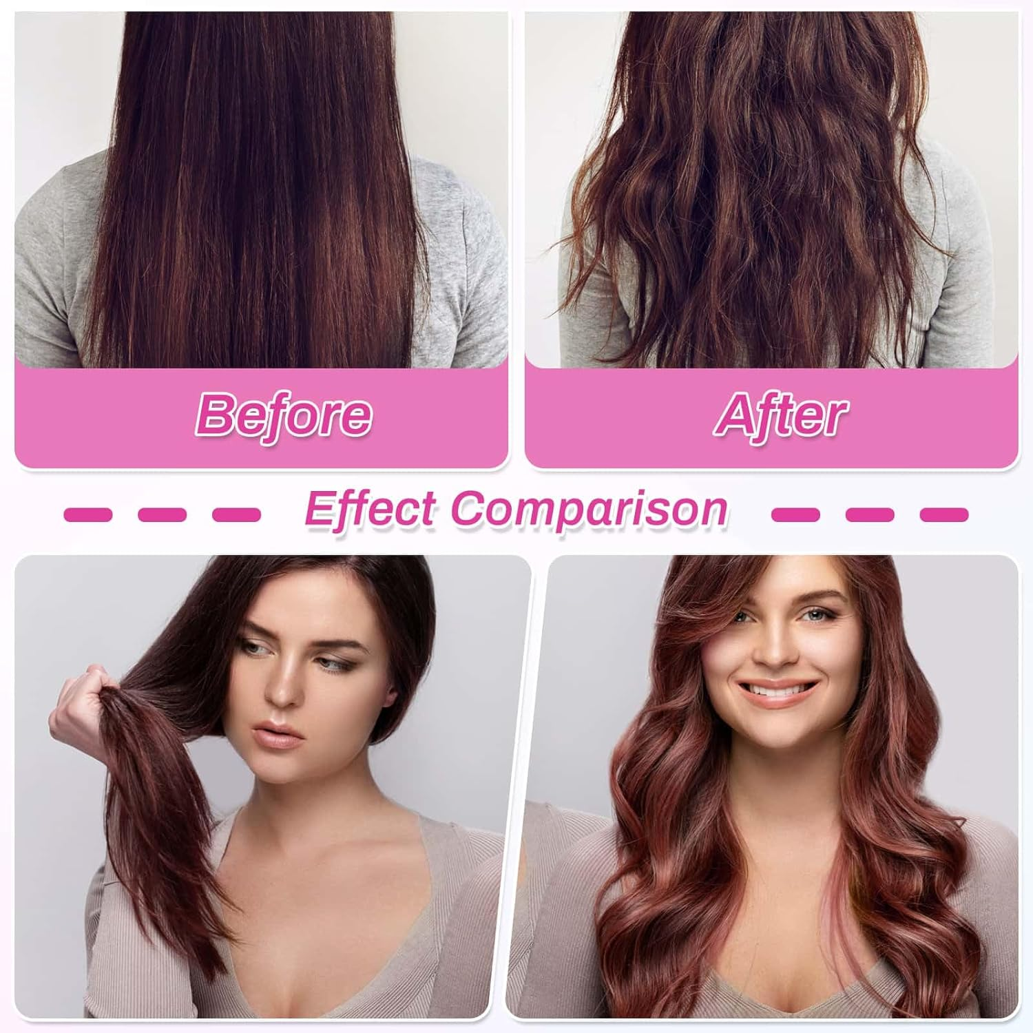 Rollers Hair Curlers 49 Pcs Set with 24Pcs Self Grip Hair Rollers 4 Sizes and 24 Pcs Hair Clips for Blowout Look Long Medium Short Thick Hair Volume image number 4