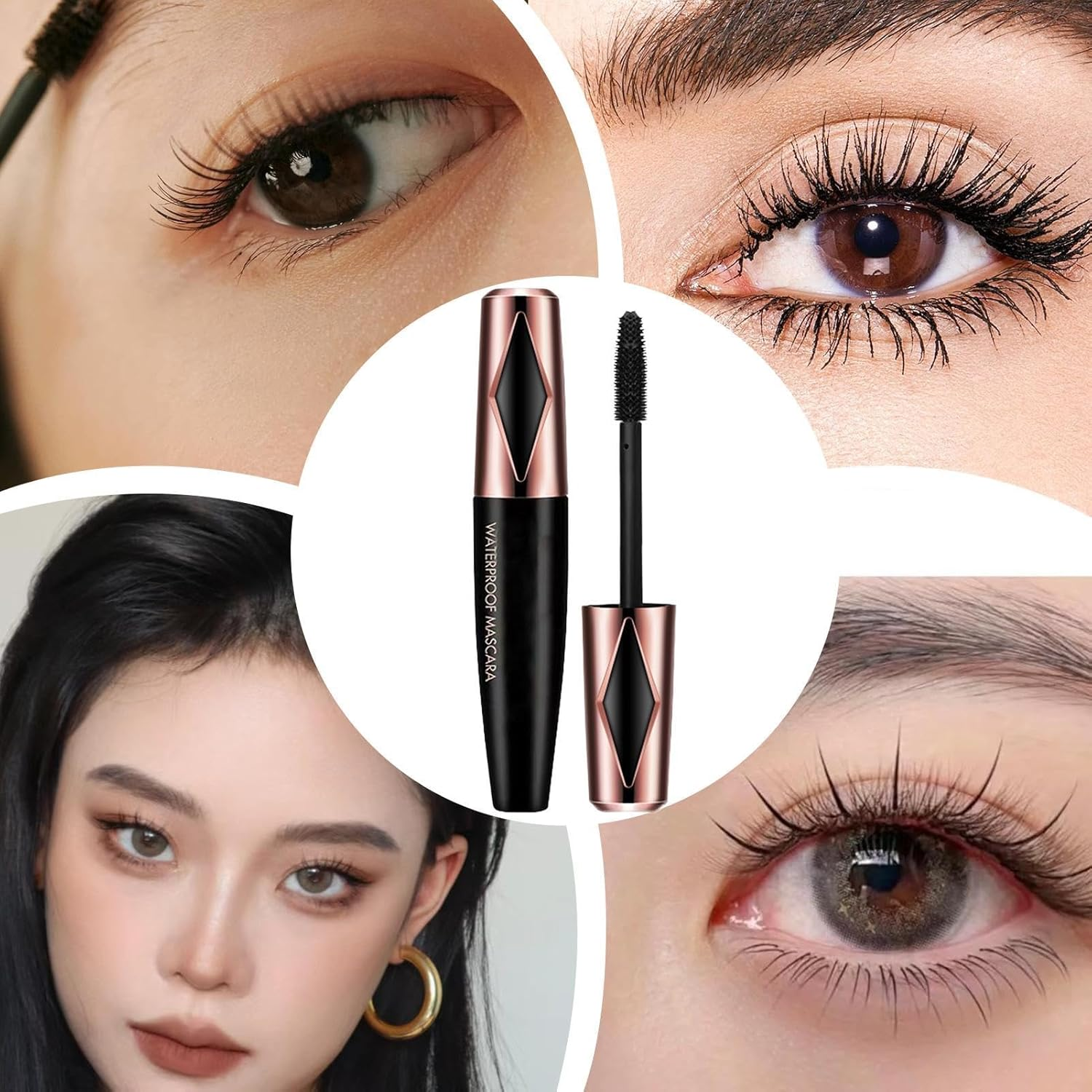 Lash Mascara,Lightweight Mascara Black Tubing Lash Makeup - Lash Washable Mascara Makeup, Smudge-Proof Black Mascara for Dorm, Apartment, Hotel image number 2
