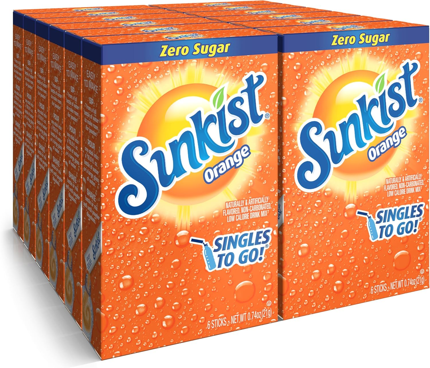 Sunkist Singles to Go Soda, Grape, 6 Count image number 1