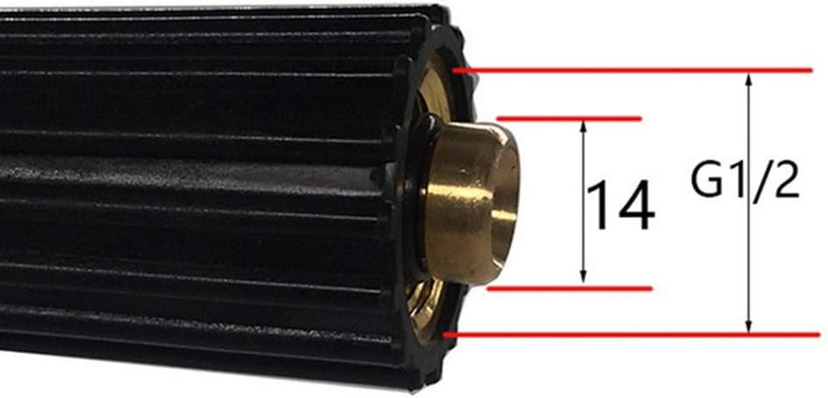 F Fityle Home Garden Cleaning Pressure Washer Pipe, Pressure Washer Cleaning Hose, Car Washer Hose Replacement Parts, for Gerni Adapter 10M image number 1