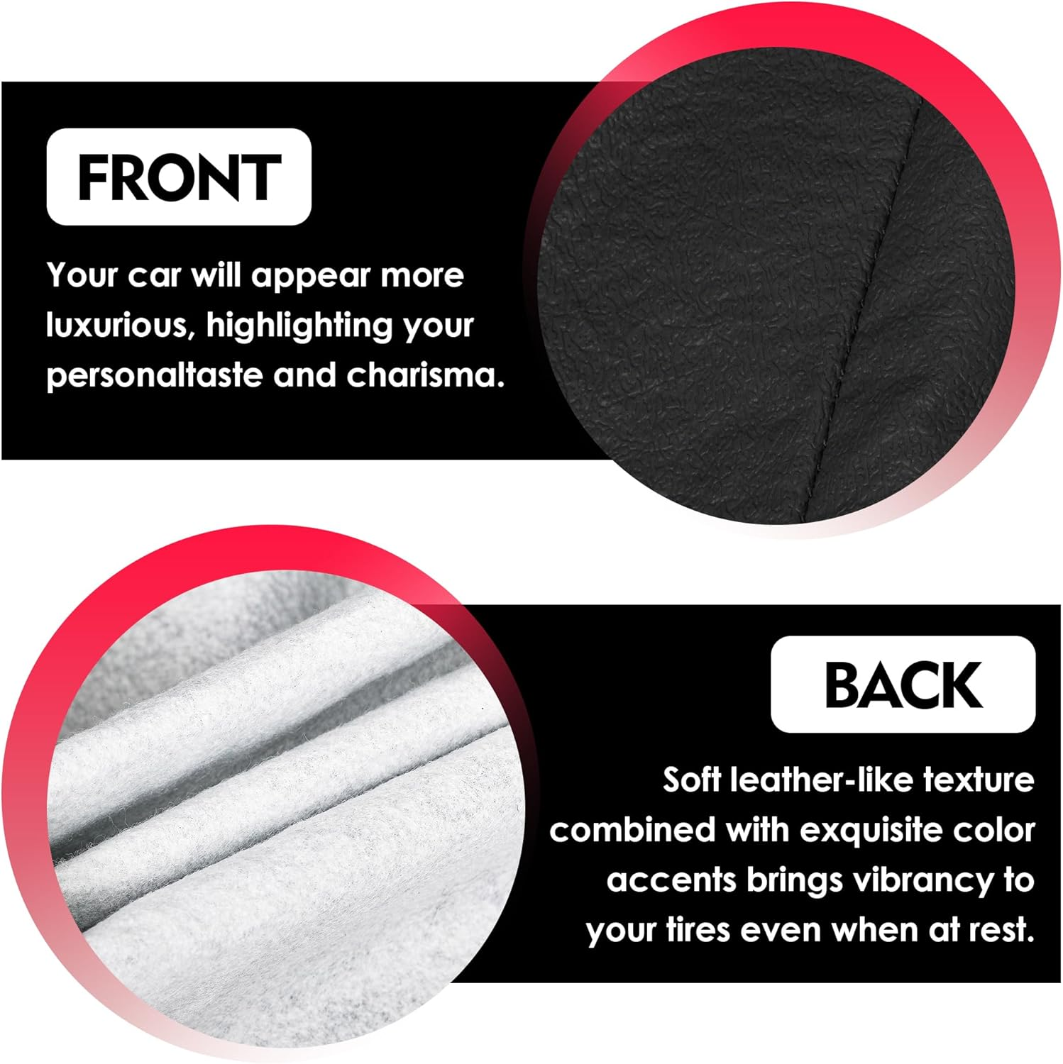 K-Musculo Spare Tire Cover, RV Spare Tire Cover, Waterproof Anti-Uv Tire Cover RV Accessories for Rv/Truck/Trailer/Suv. (Black 27"-29" Dia) image number 3