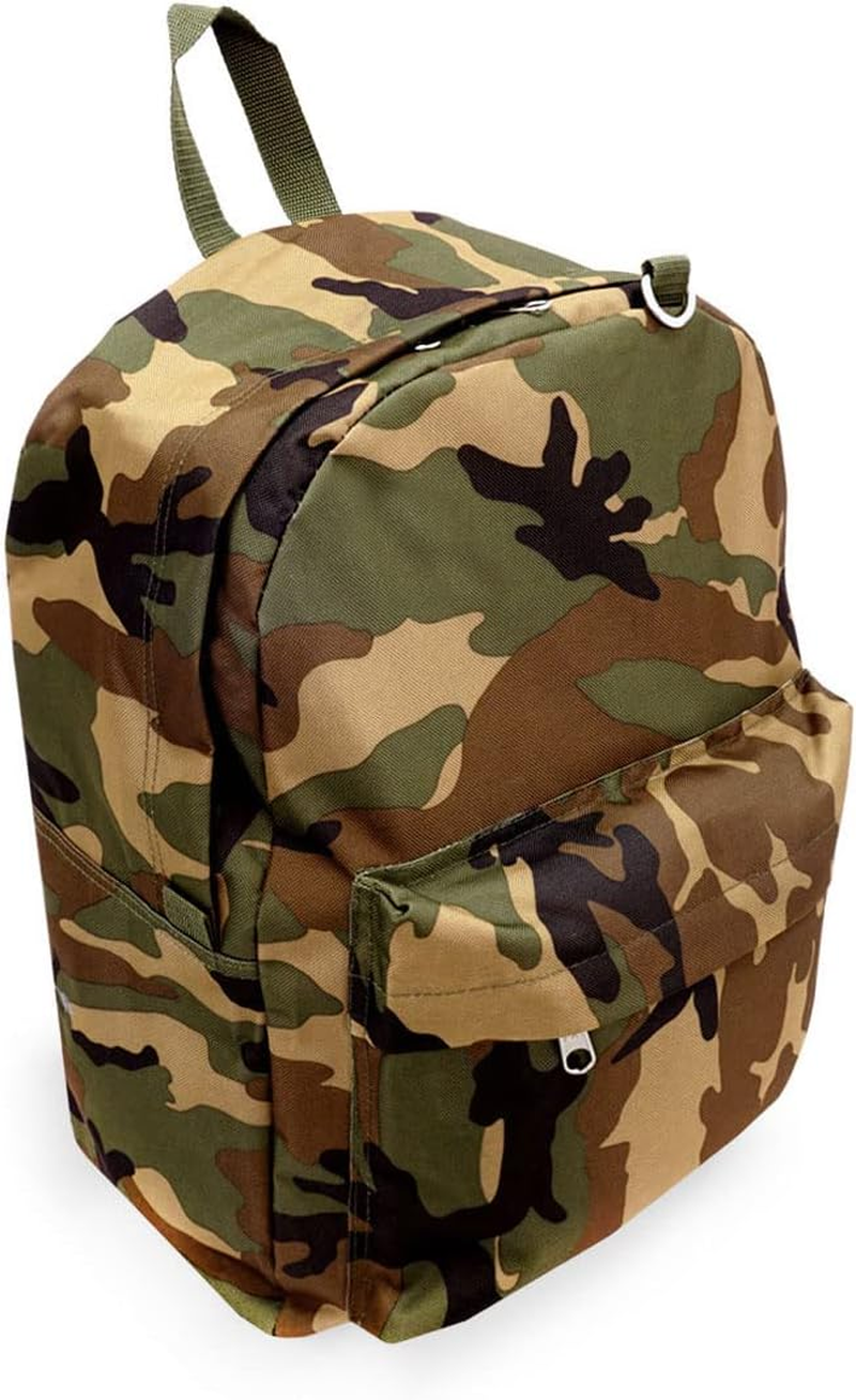 Everest Unisex Adults Classic Woodland Camo Backpack, Camouflage image number 5