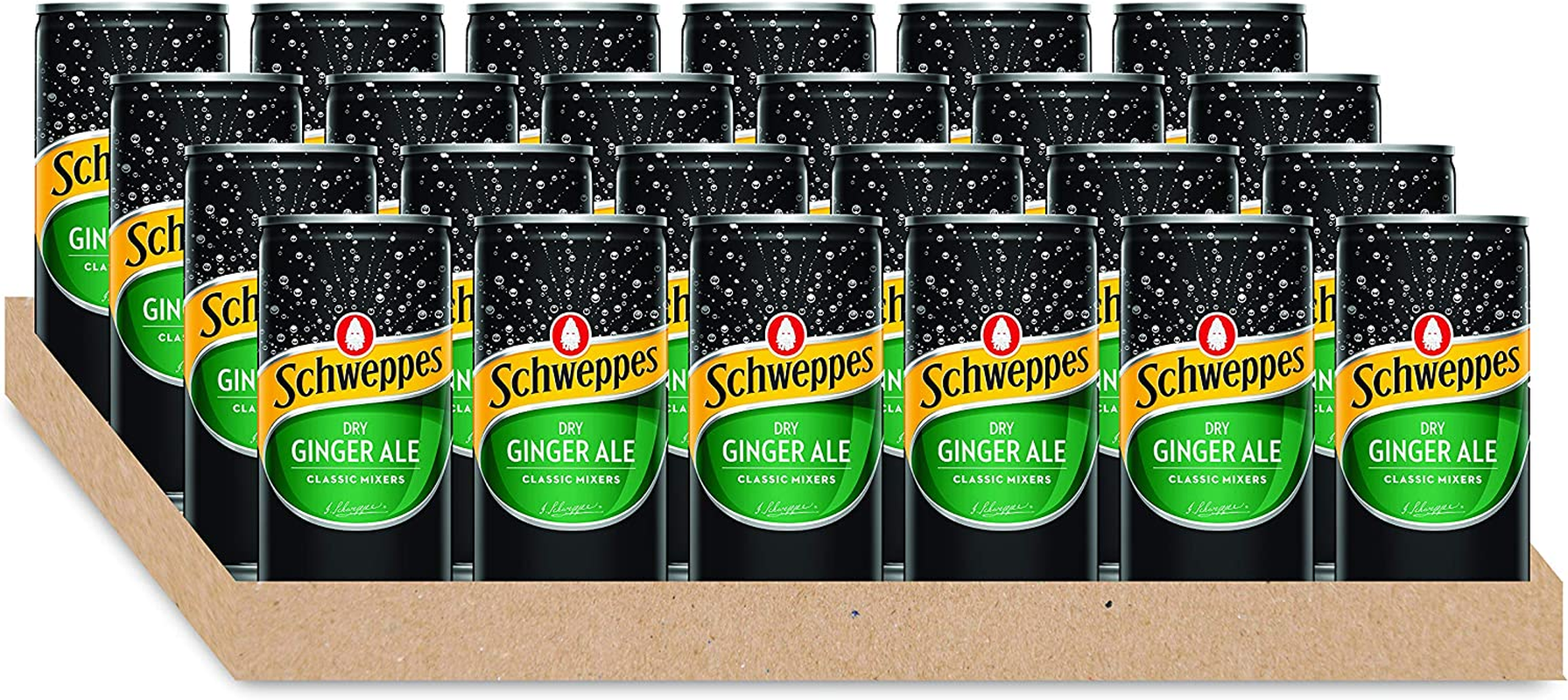 Schweppes Dry Ginger Ale, 24 X 200Ml