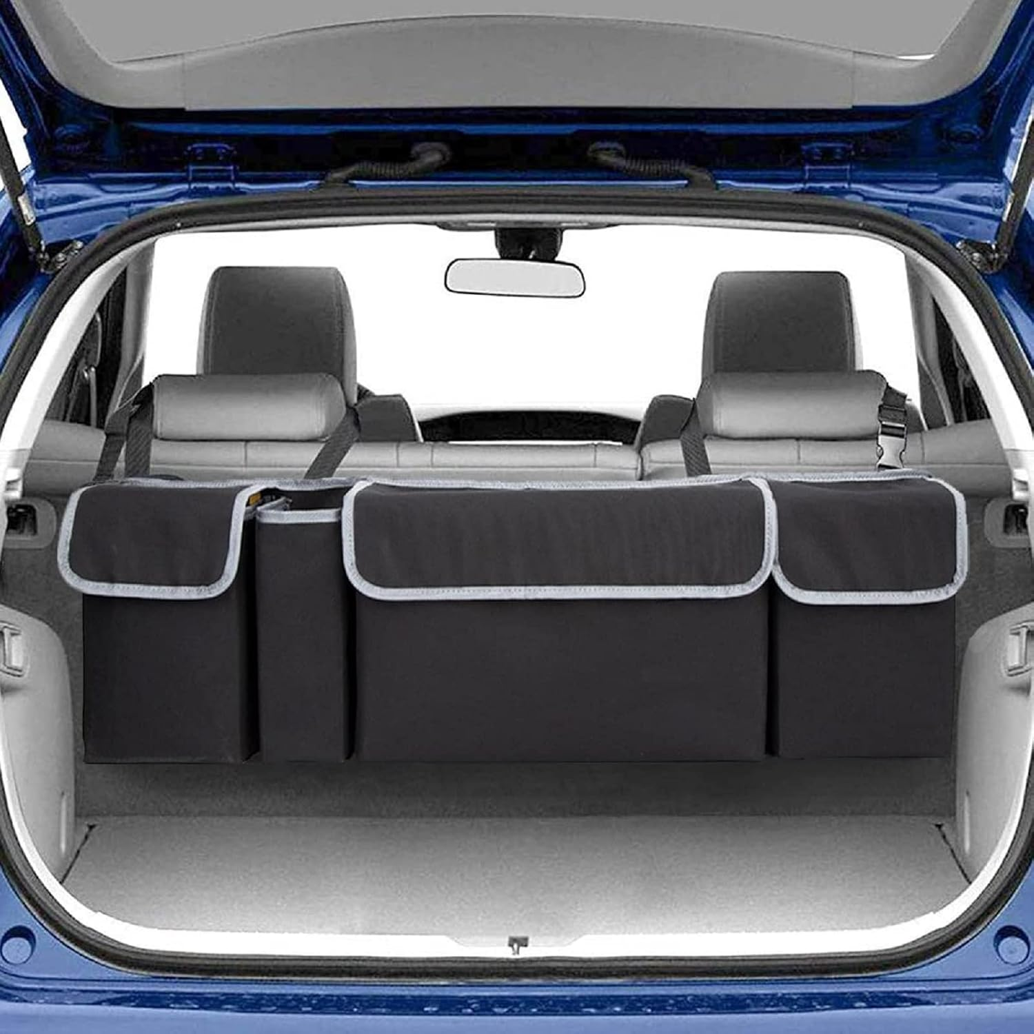 Car Trunk Organizer, Backseat Hanging Organizer with 4 Large Storage Bag-Car Seat for Suv,Trunk,Space Saving Expert