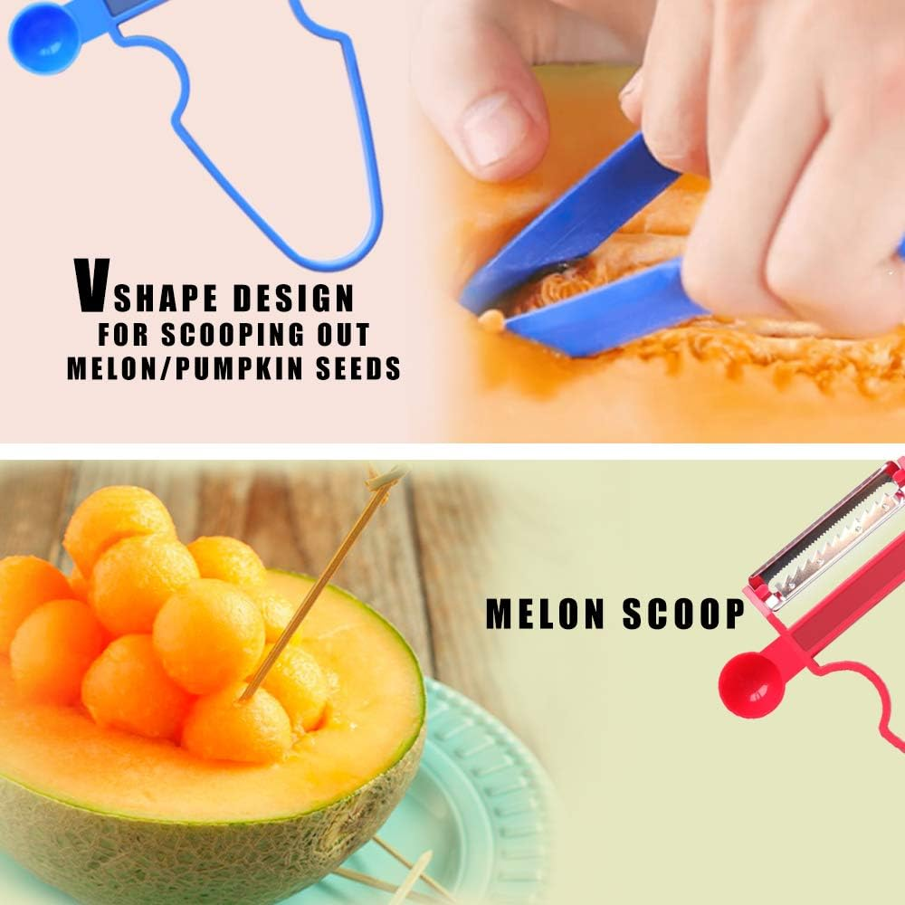 Magic Trio Peeler 3Pcs, Kitchen Stainless Steel Peeler Set Food Peeler Set Fruit Vegetable Shredder Potato Cutter, Multifunction Vegetable Fruit Kitchen Cutter 2019 New