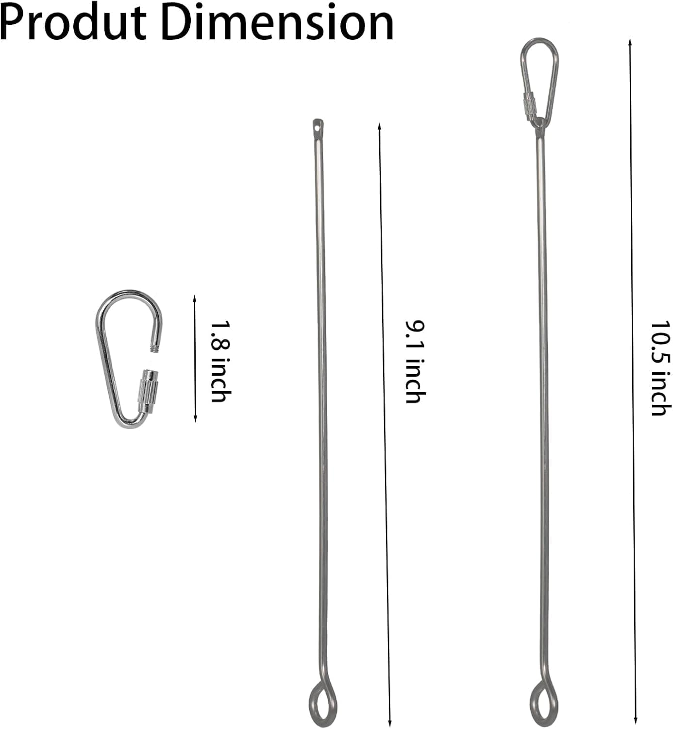 Fokmuaex 2PCS Stainless Steel Hanging Corn Holder for Squirrels & Parrots - Outdoor Squirrel Feeder with Fruit Vegetable Skewer, Bird Cage Food Fork & Foraging Toy for Birds image number 6