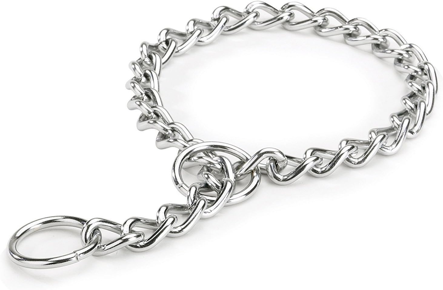 JWPC Stainless Steel P Chock Metal Chain Training Dog Pet Collars Necklace Walking Training Pet Supplies for Small Medium Large Dogs,50Cm image number 4