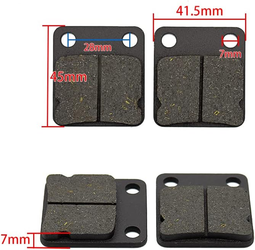 Motorcycle Brake Pads,For Y-AMAHA YFZ350 Banshee 350 1990-2006 Motorcycle Accessories Motorcycle Brake Pads Motorbike Front Rear Carbon Brake Pads image number 6
