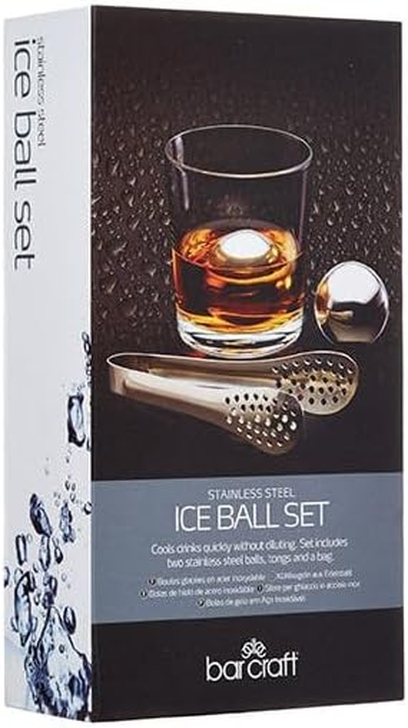 Barcraft Ice Ball Set 3Pc Stainless Steel Gift Boxed image number 5
