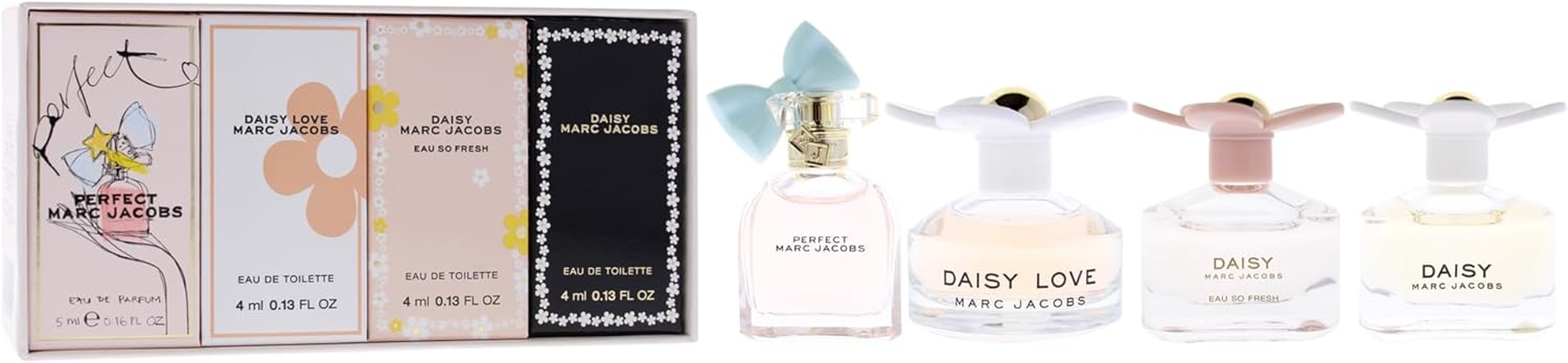 Marc Jacobs Daisy by Marc Jacobs for Women - 4 Pc Mini Gift Set 0.13Oz Daisy EDT Splash image number 2