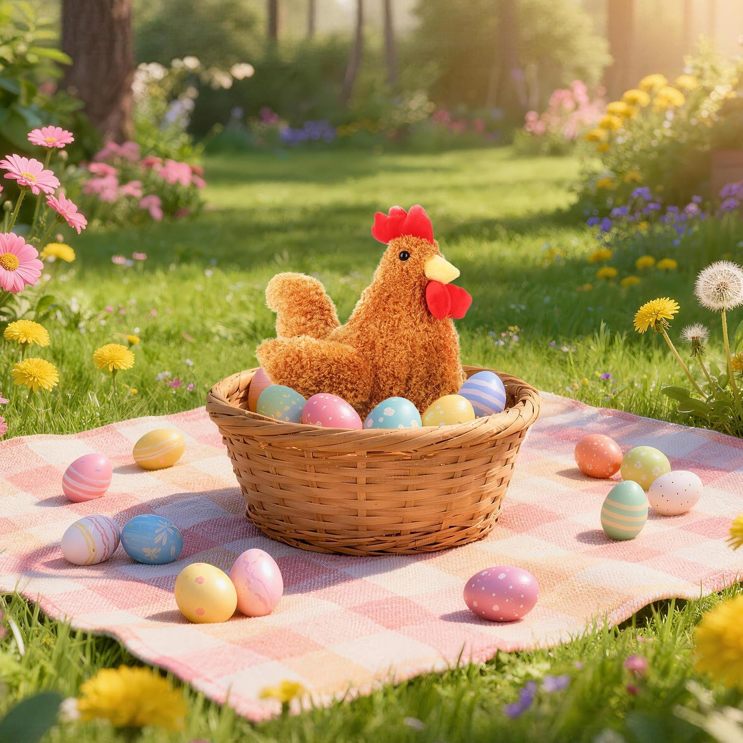 Apricot Lamb Toys Plush Ginger Rooster Stuffed Animal Soft Cuddly Perfect for Child (Ginger Rooster,10Inches)