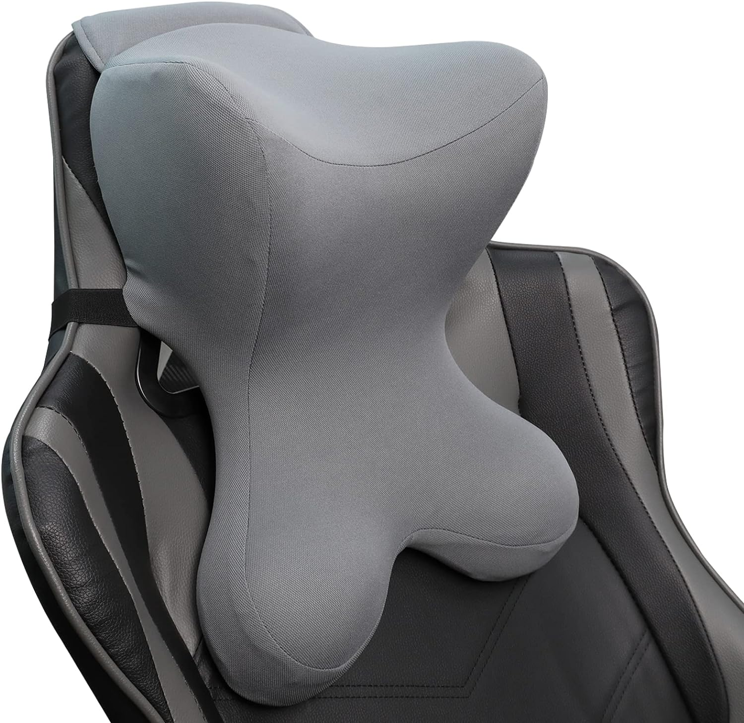Newsty Car Neck Pillow for Driving Seat Memory Foam Car Headrest Pillow with Adjustable Strap Removable Cover Ergonomic Design Neck Support for Car, Office Chair, Gaming Chair Thoughtful Gift(Black)