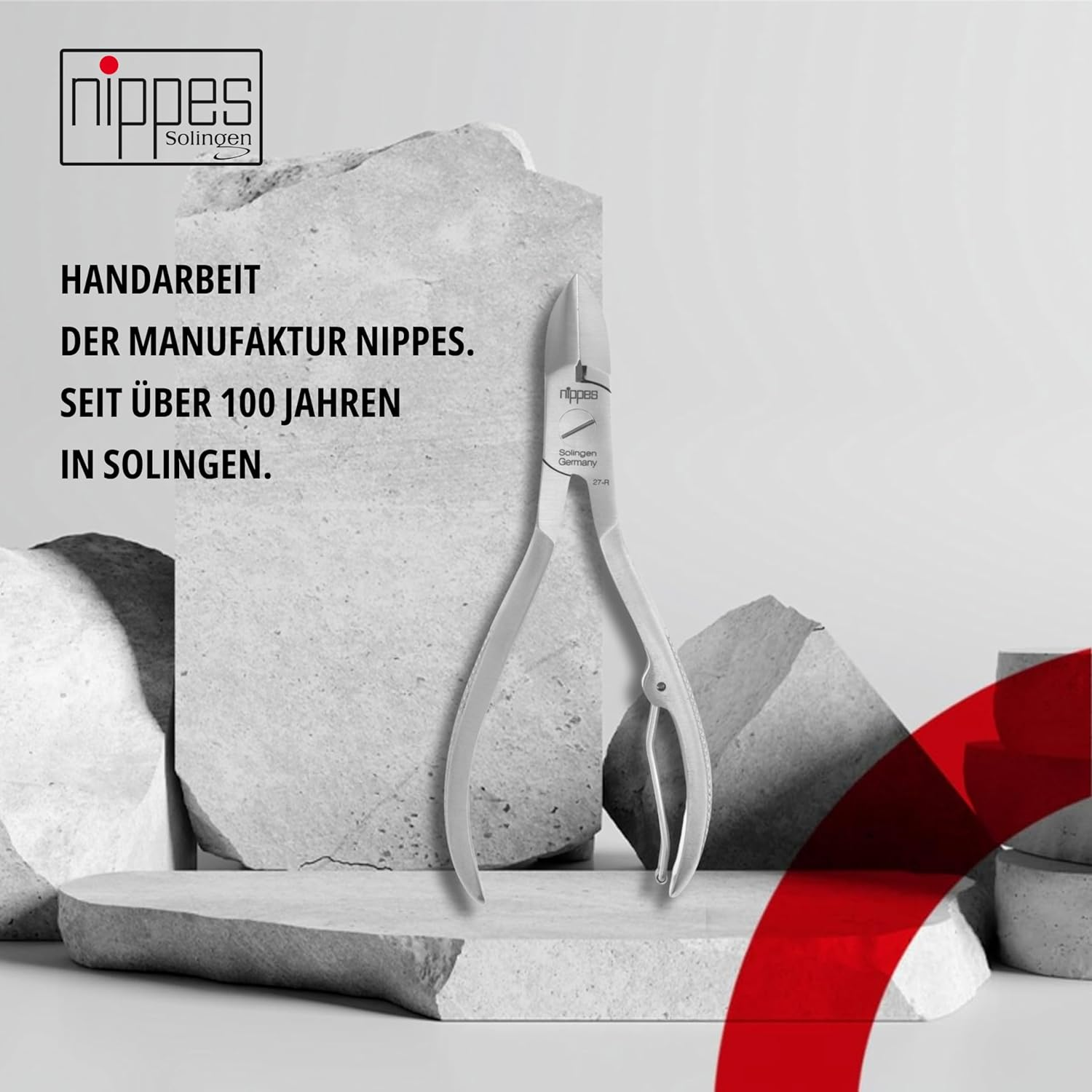 Nippes Solingen 1 Piece Nickel Plated Steel Nail Clippers image number 2