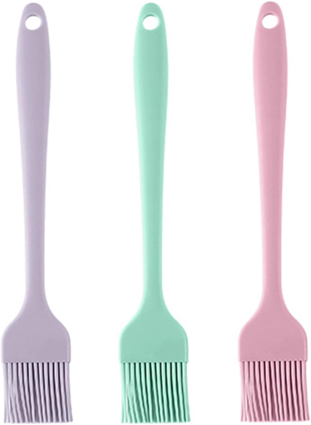 Silicone Basting Pastry Brush, Heat Resistant Cooking Brush for Oil and Sauce，Bpa Free and Dishwasher Safe (2 Pcs) image number 2