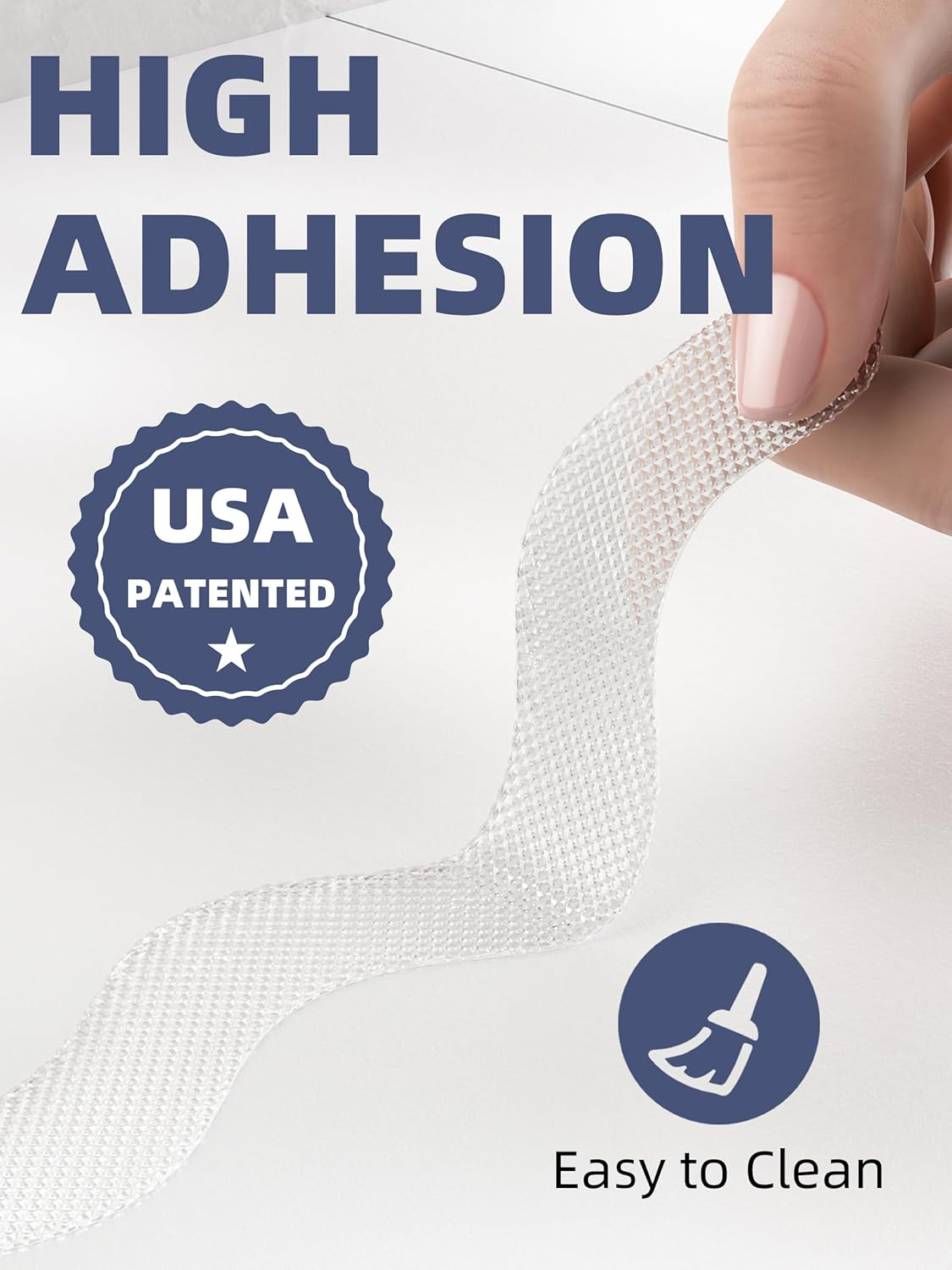 Patented anti Slip Shower Stickers 24 PCS Safety Bathtub Strips Adhesive Decals with Premium Scraper for Bath Tub Shower Stairs - White image number 4