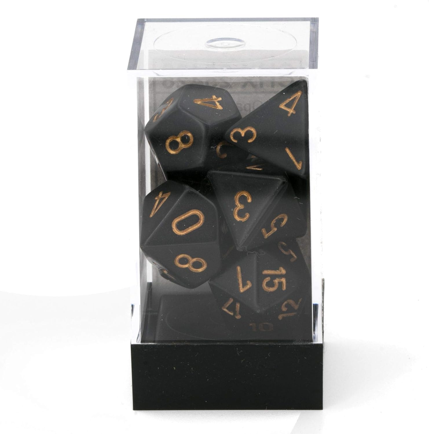 Chessex CHX25428 Dice,Black/Gold image number 3