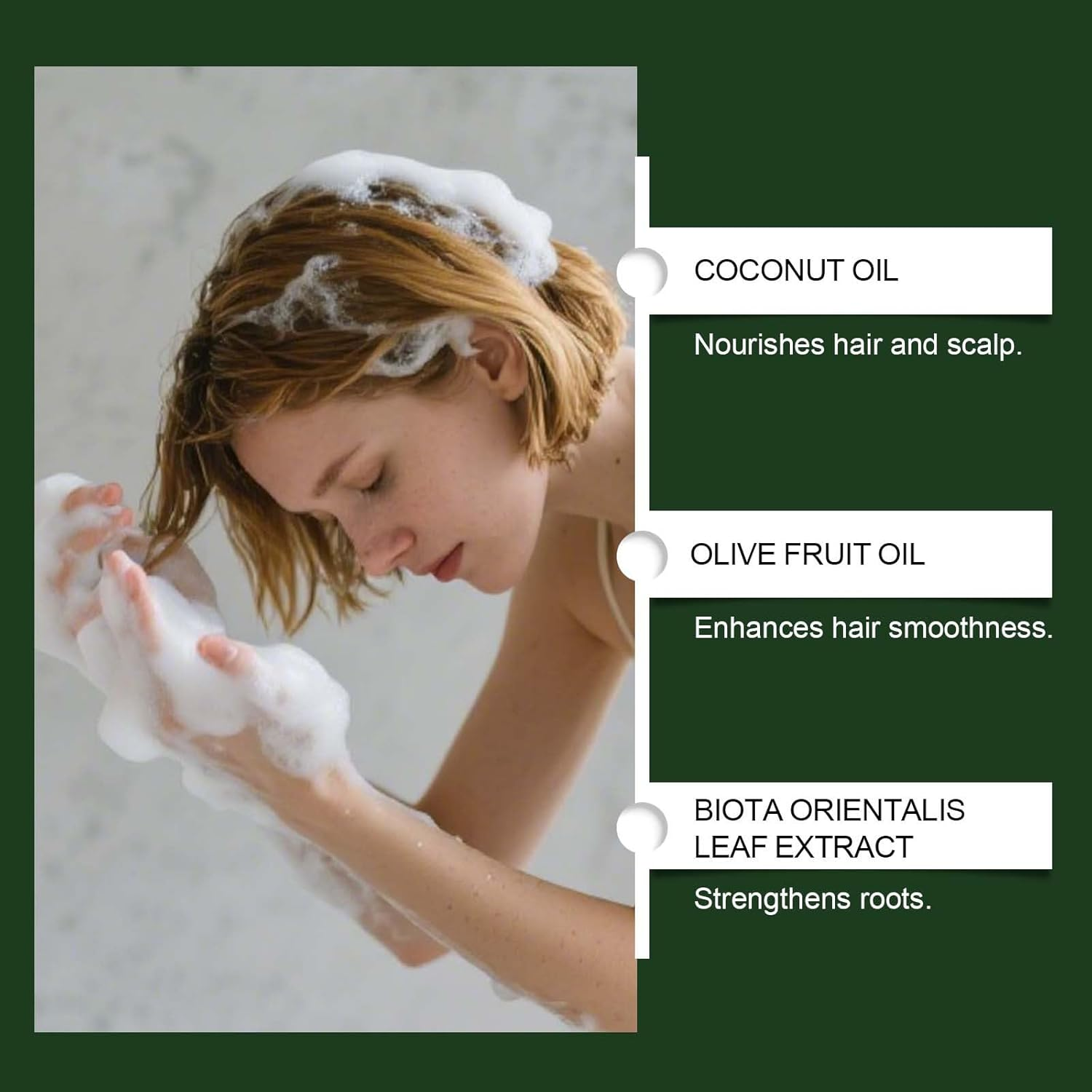 Nature Triangle Shampoo Bar, Plant-Based Solid Shampoo Bar, Control Oiliness, Eliminate Dandruff, Cleansing Soap with Arborvitae Leaves, Shampoo Bars for Thinning Hair Cleansing & Nourishing (1Pcs) - 3Pcs image number 3