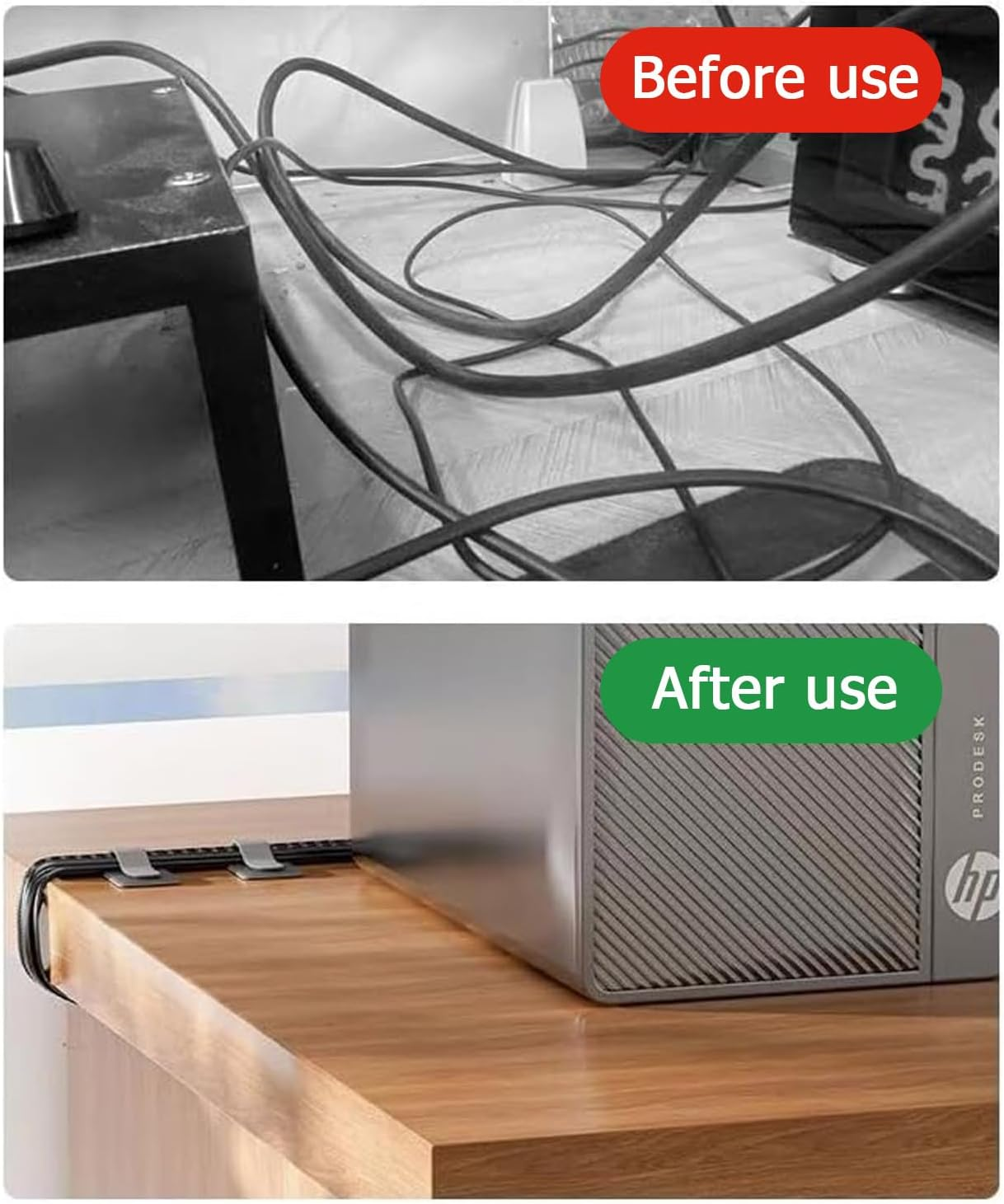 Cable Hook Loop Clips with Adhesive，Self-Adhesive Cable Ties, Reusable Fastening and Organizing Data Cables, Cable Securers, Suitable for Headphones, Mobile Phones- 50 Pcs (Grey) image number 3