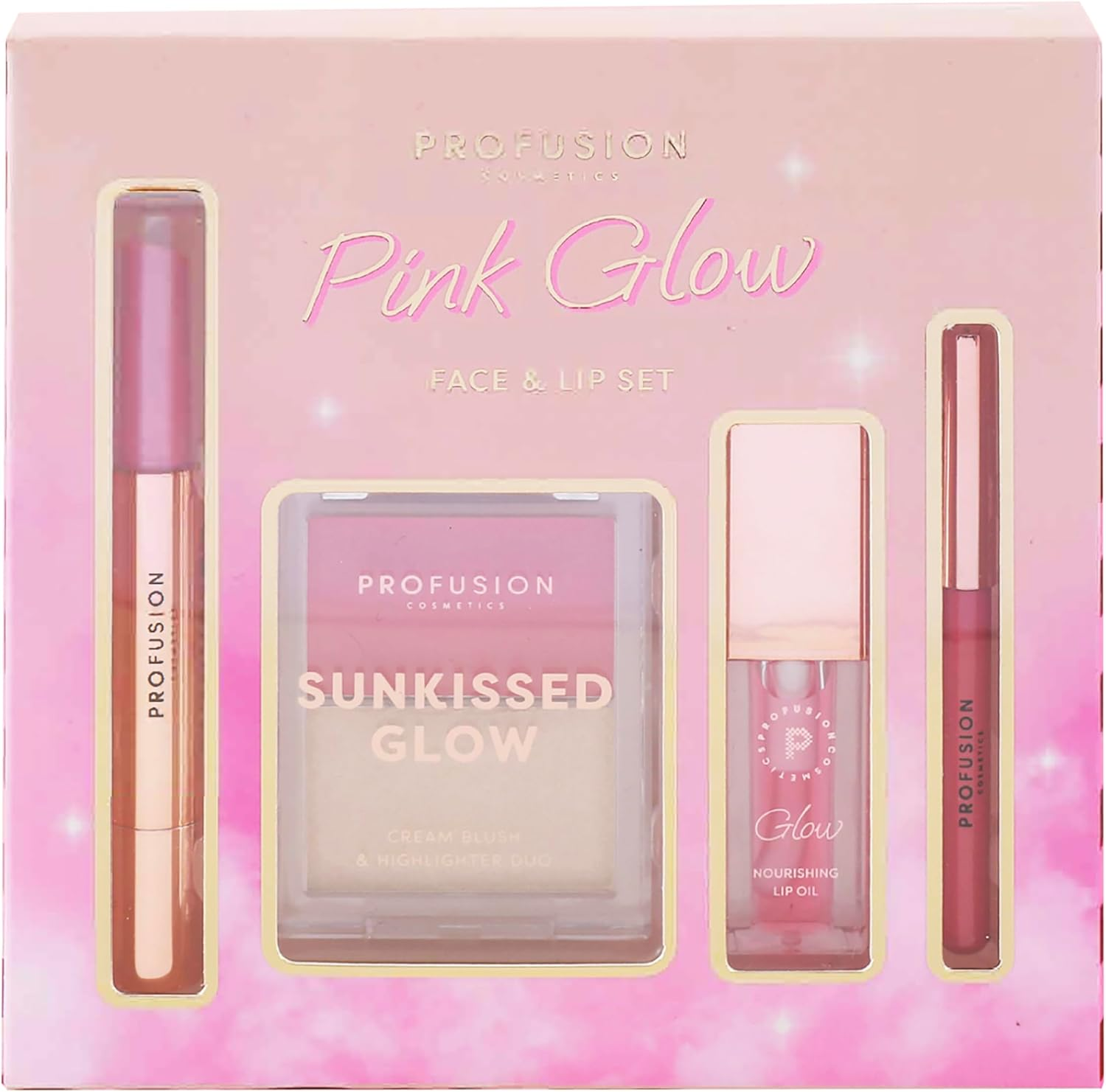 Profusion Pink Glow Face and Lip Set