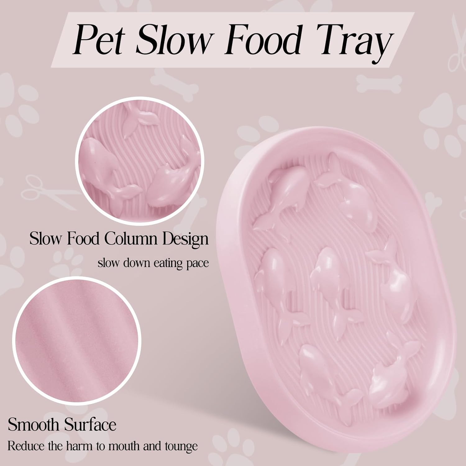 MEGAVOW Pack of 2 Dog Bowls, Slow Feeder, Interactive Pet Feeding Bowl, Slow Feeding Dog Bowl, Cat Bowl, anti Sling Bowl, Slow Feeder for Dogs and Cats, Reduces Swallowing and Overeating image number 4