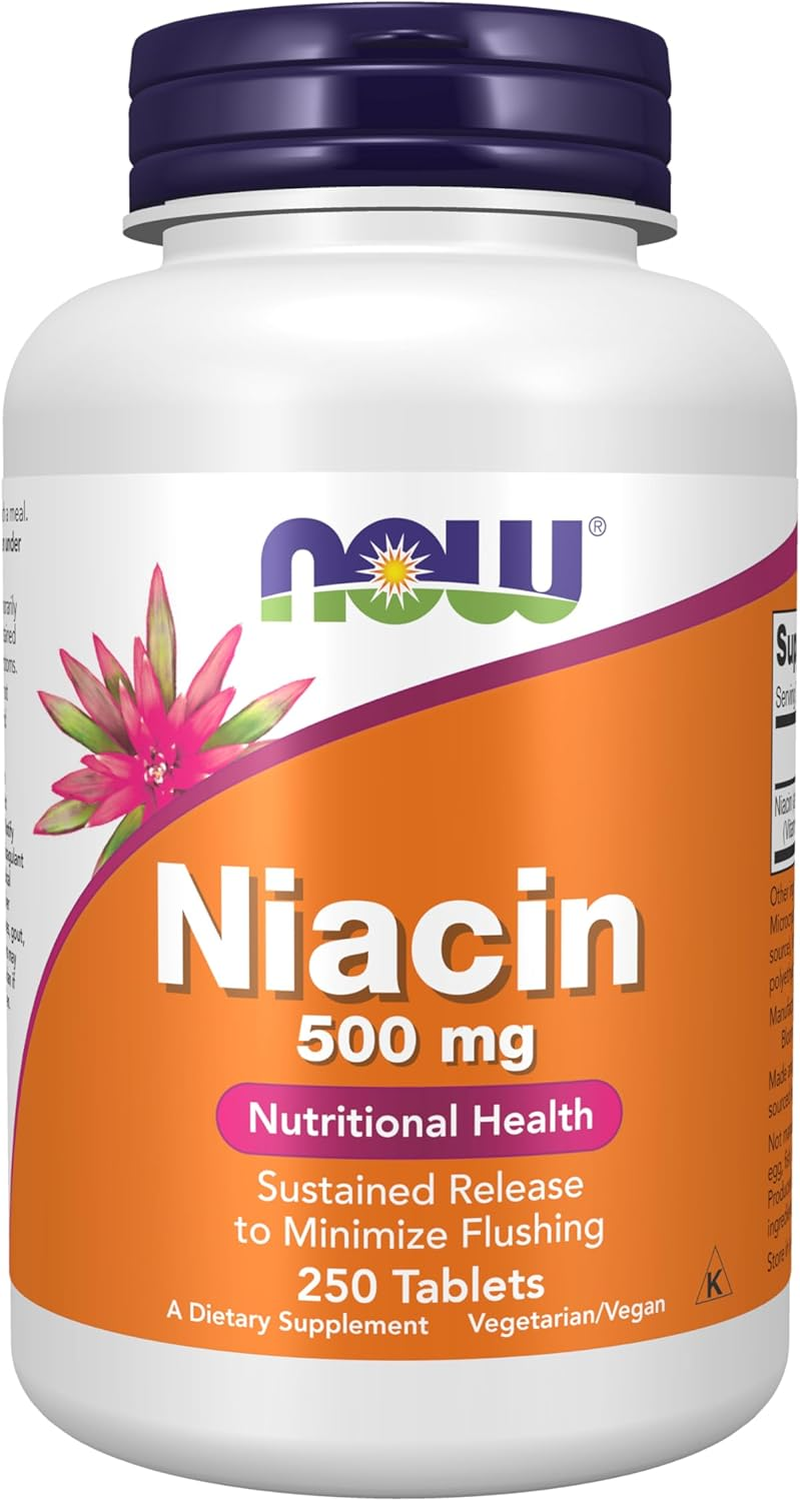 NOW Niacin Sustained Release,250 Tablets image number 4