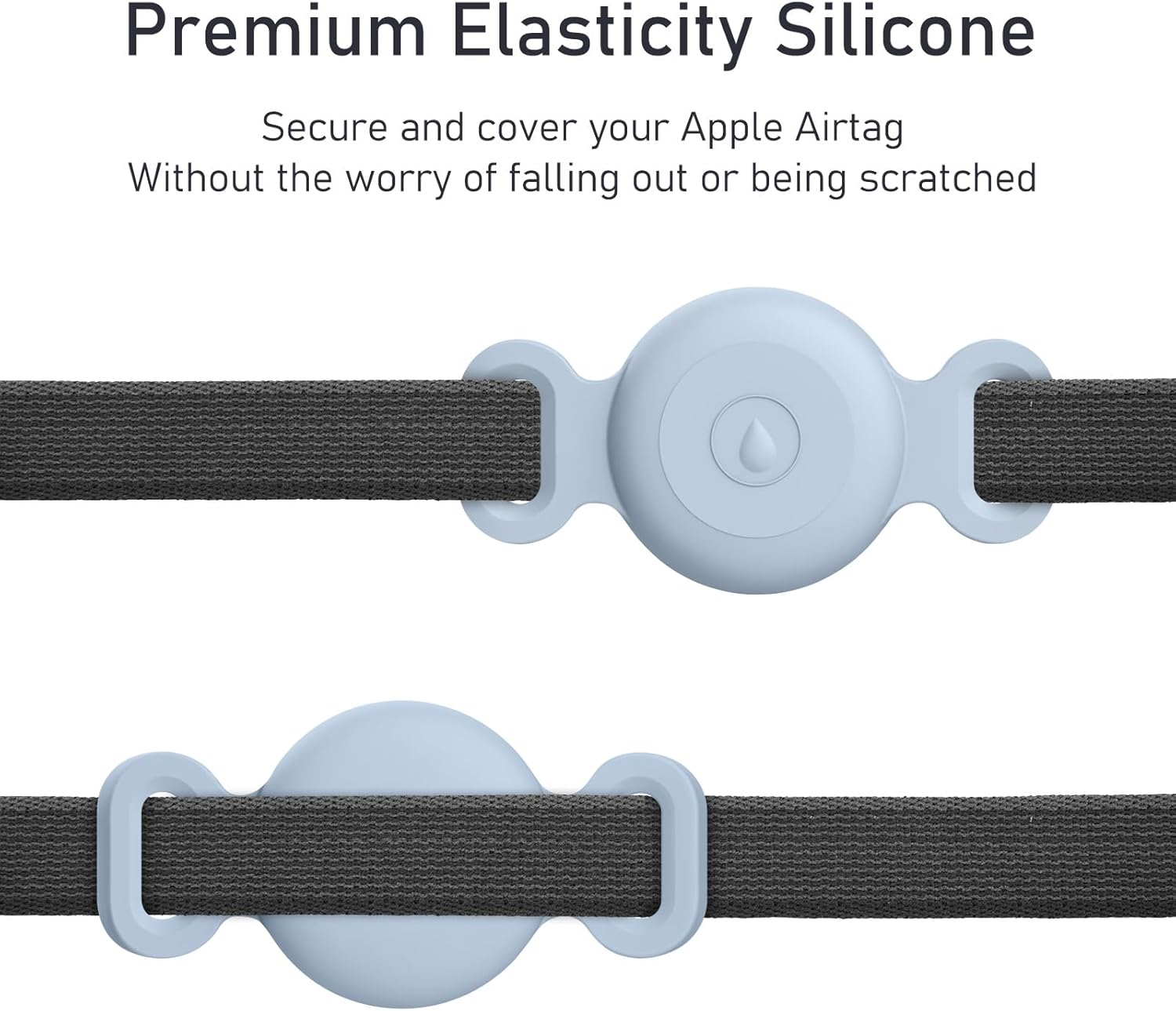 2-Pack Case for Apple Airtag Holder Dog Cat Collar, Silicone Protective Cat Dog Collar Airtag Holder, Pet GPS Tracker Collar Holder image number 5