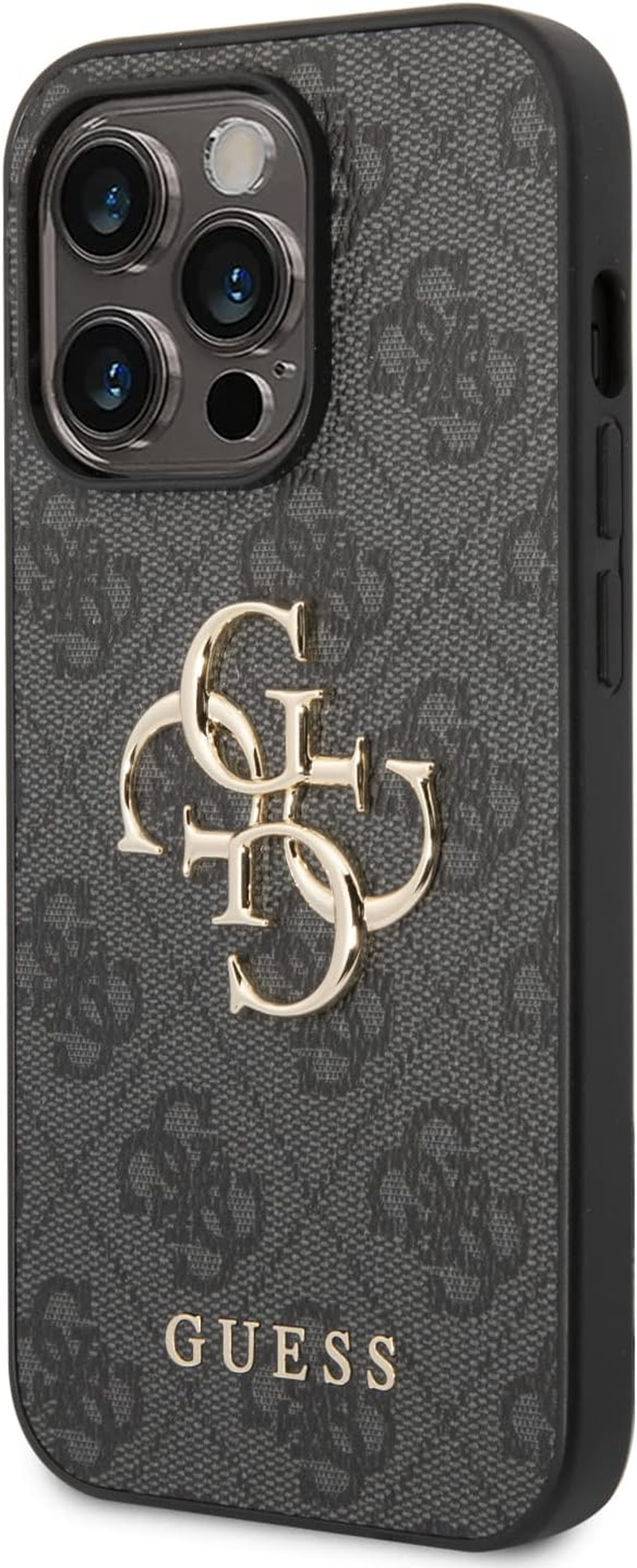 Guess Iphone 15 Pro Max Case [Official Licensed] by CG Mobile | PU Leather Case with 4G Metal Logo Protective Case/Cover Designed for Iphone 15 Pro Max (6.7-Inch) 2023 - Grey image number 2