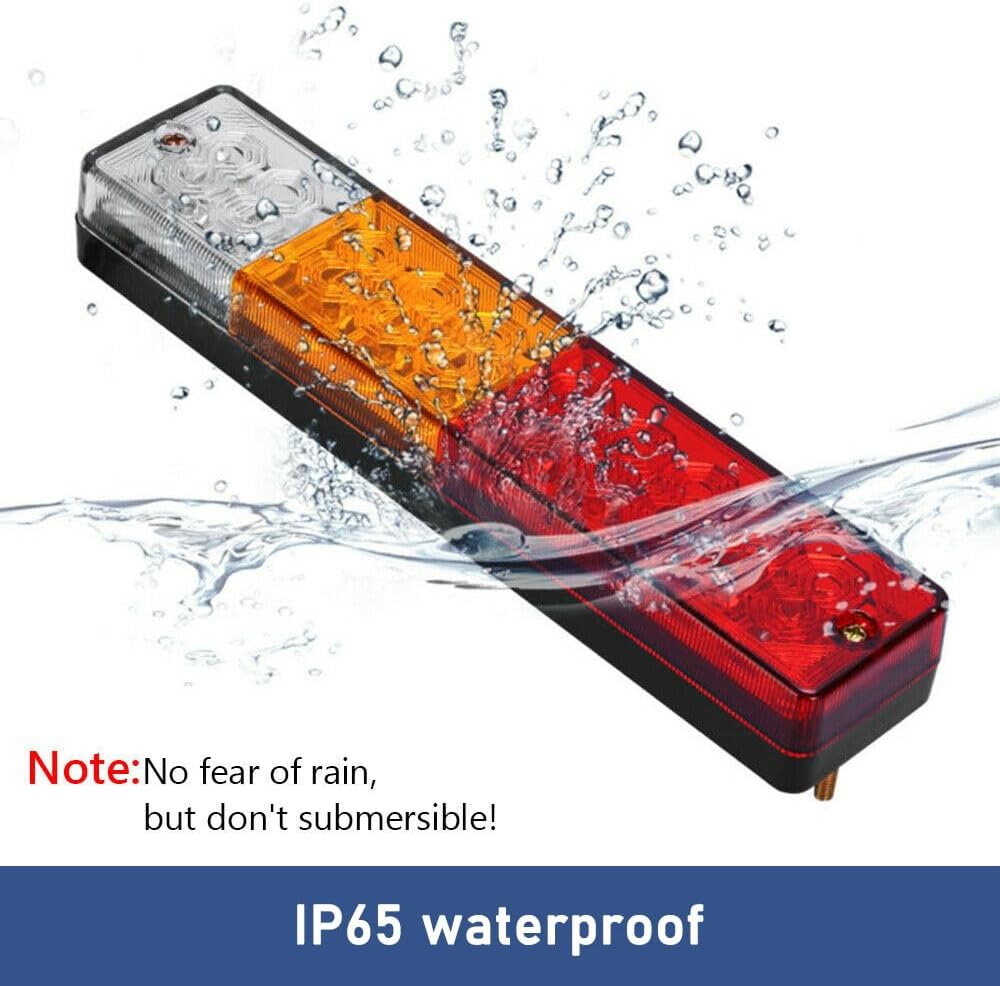 2X 20 LED Trailer Tail Lights 12V Brake Reverse Indicator Truck Caravan UTE Boat image number 1