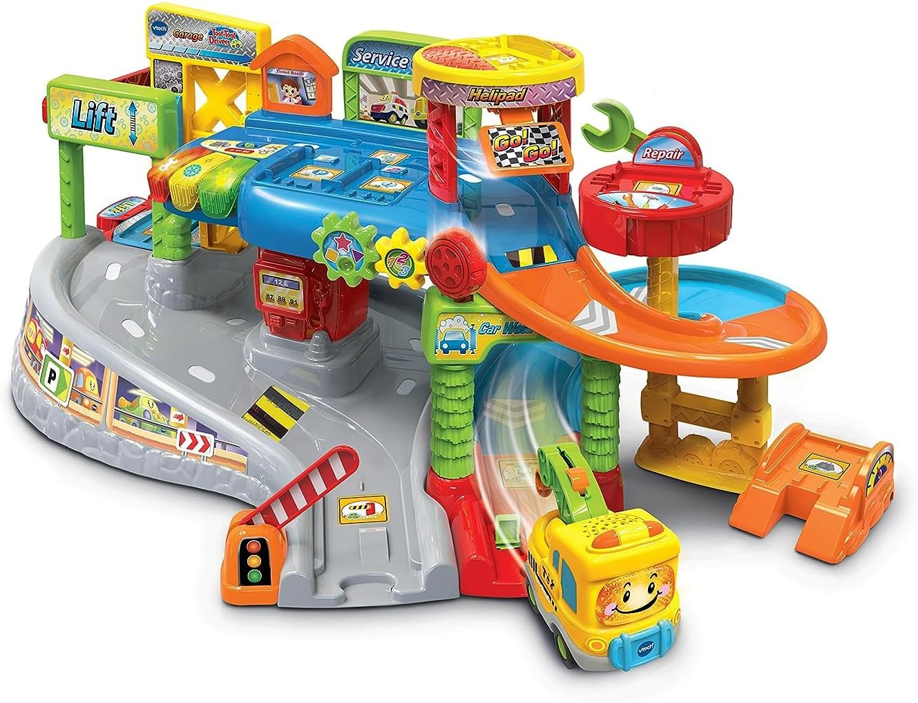 Vtech Toot-Toot Drivers Garage - Interactive Car Garage Playset for Kids - 512703 - Multicoloured image number 2