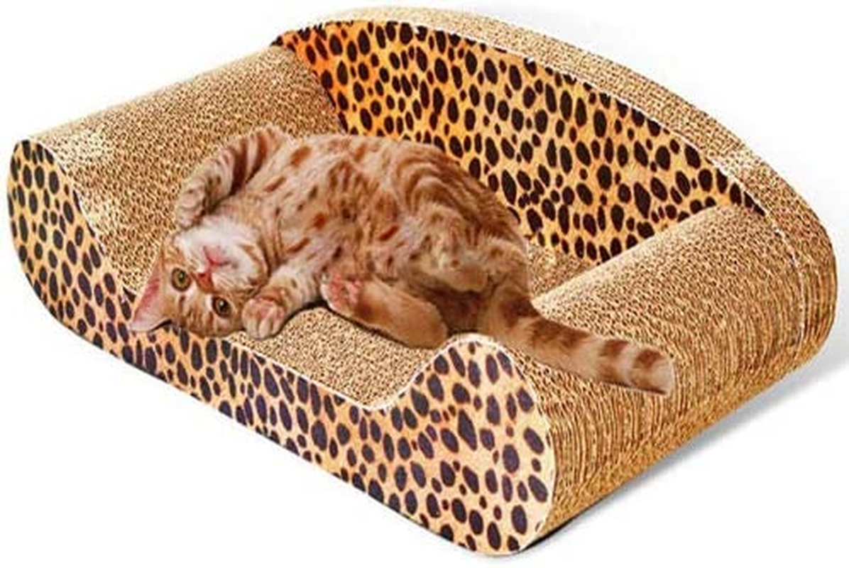 Cat Scratch Sofa Scratching Couch Post Corner Scratcher Toys Corrugated Cardboard Bed Pet Claw Scratch Resistant image number 1