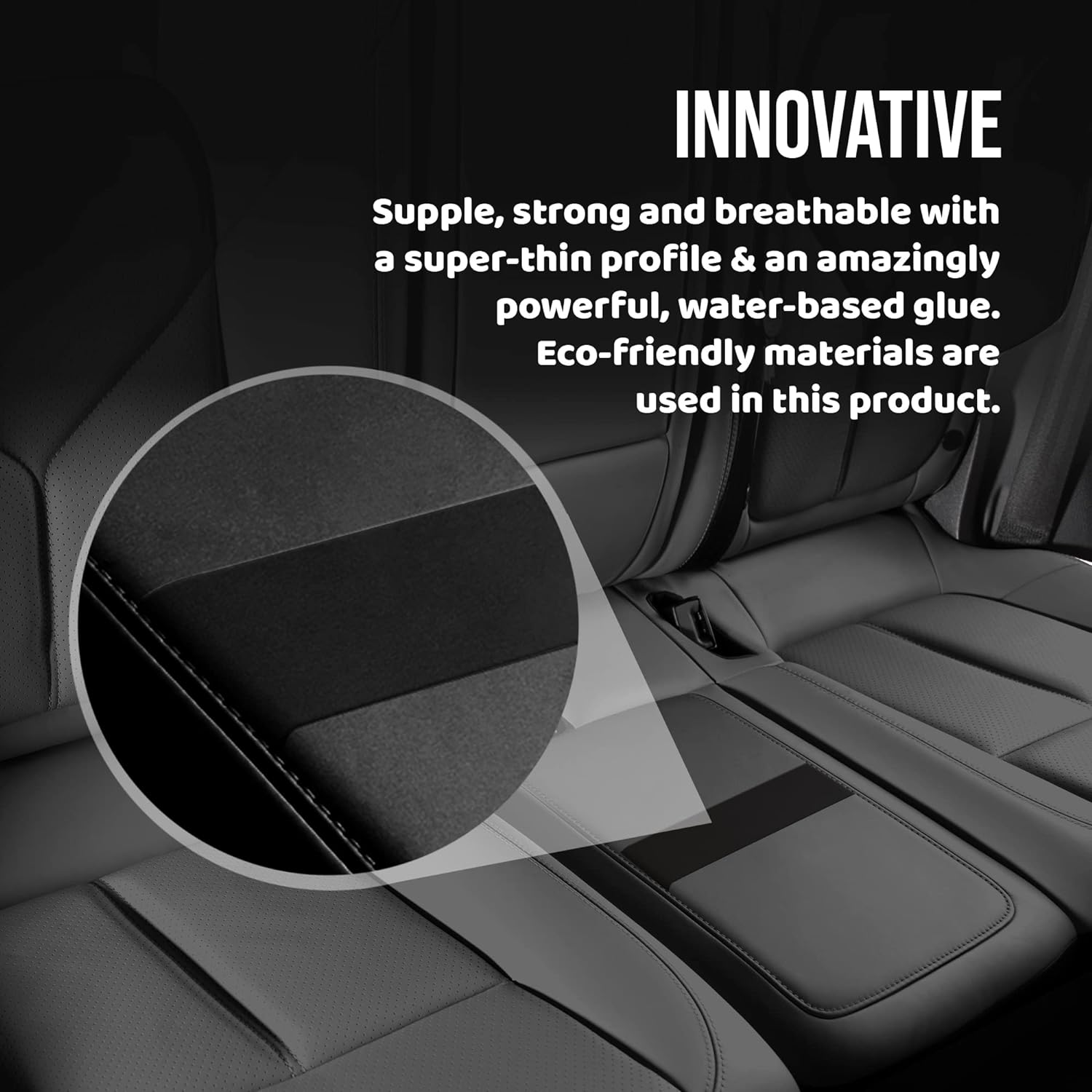 Mastaplasta Original Self-Adhesive Leather Repair Patches - Black 150 X 10 Cm (60 X 4In). Your Quick and Easy All-In-One Upholstery-Quality Leather Repair Kit for Sofas, Car Seats, Bags & DIY image number 4