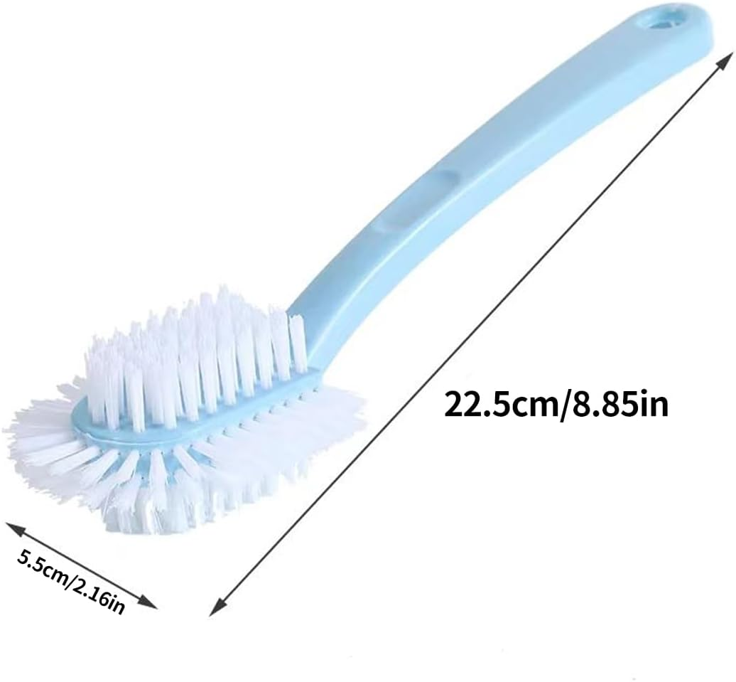 NILLOS Professional Shoe Brush, 3 PCS Portable Cleaning Brush Shoe Washing Brush for Cleaning Clothes and Sneakers (Pink, Blue, Green)