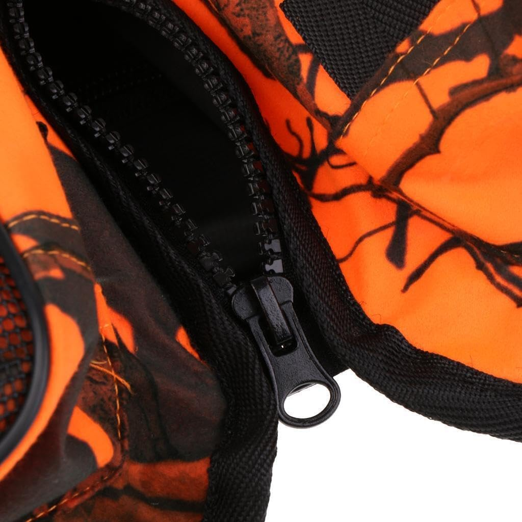 IOIUSKKU Versatile Universal Kayak Canoe Sailing Fishing Life Jacket Buoyancy Aid Adjustable and Secure Fit, Orange Camo image number 5