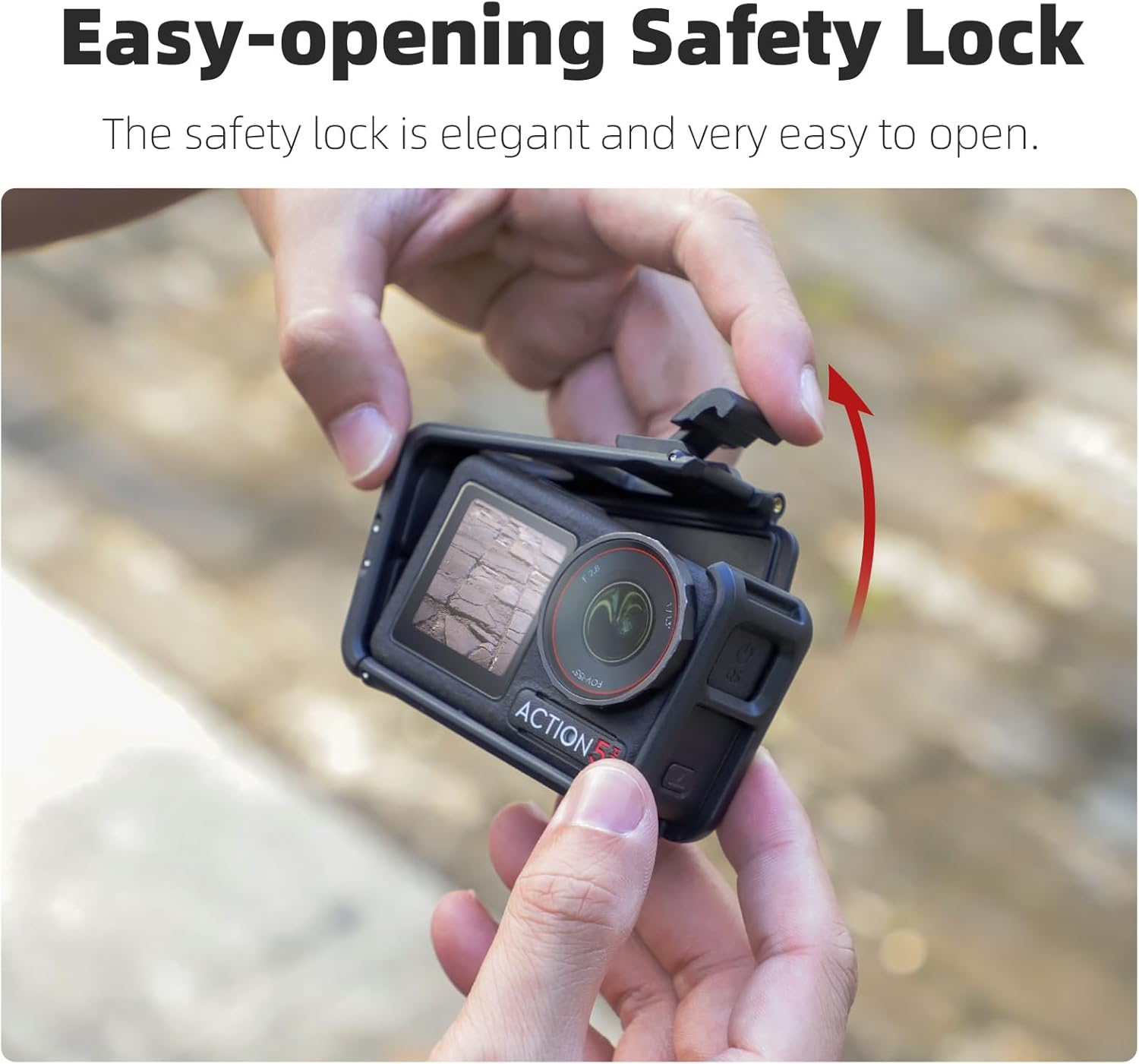 CERFFOOL Protective Cage for DJI OSMO Action 5Pro/4/3 Quick Release with Sun Protection for Action Cameras Accessories image number 5